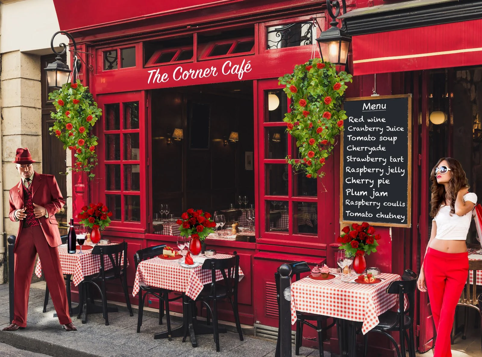 All Things Red at The Corner Café