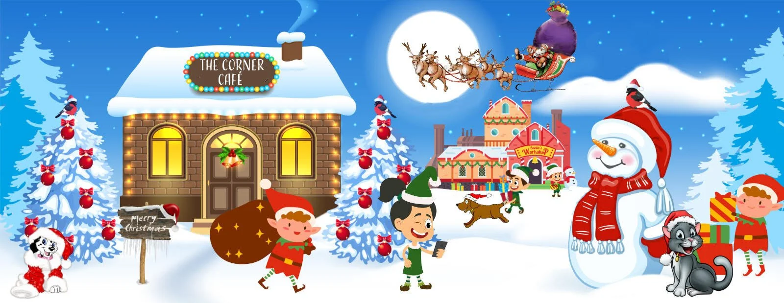 Santa Claus Is Coming To The Corner Café