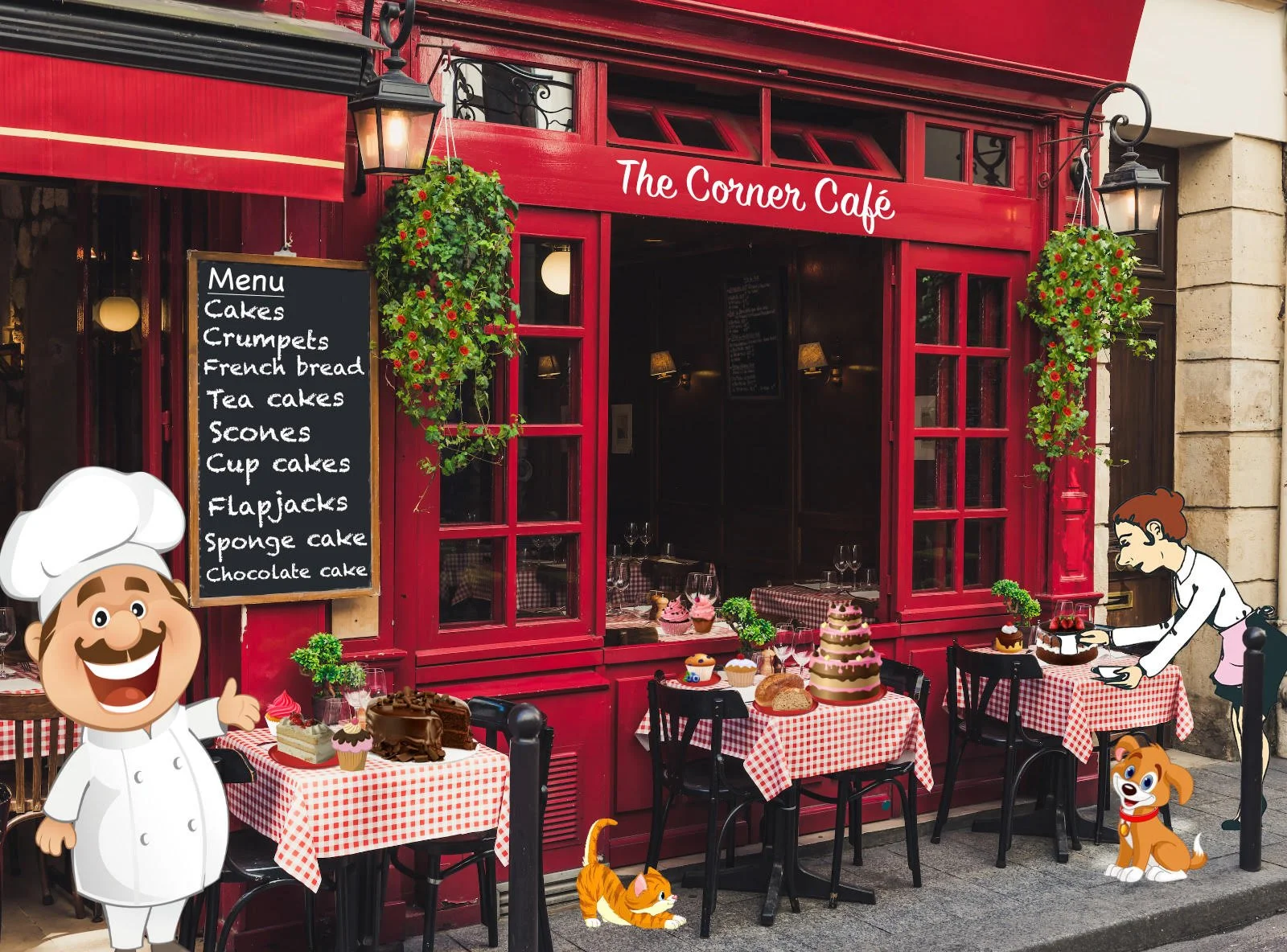 Food and Baking at The Corner Café