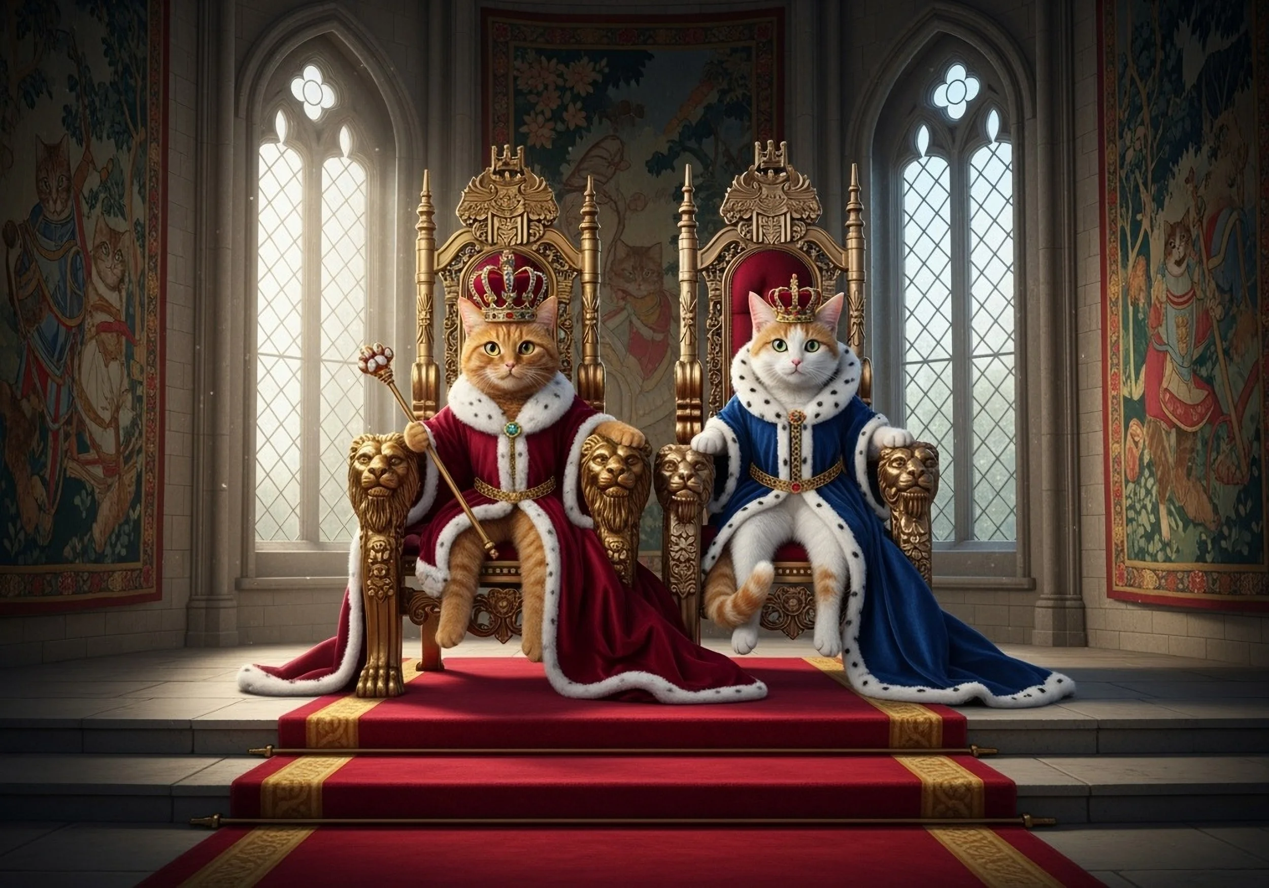 Cats Are King…And Queen