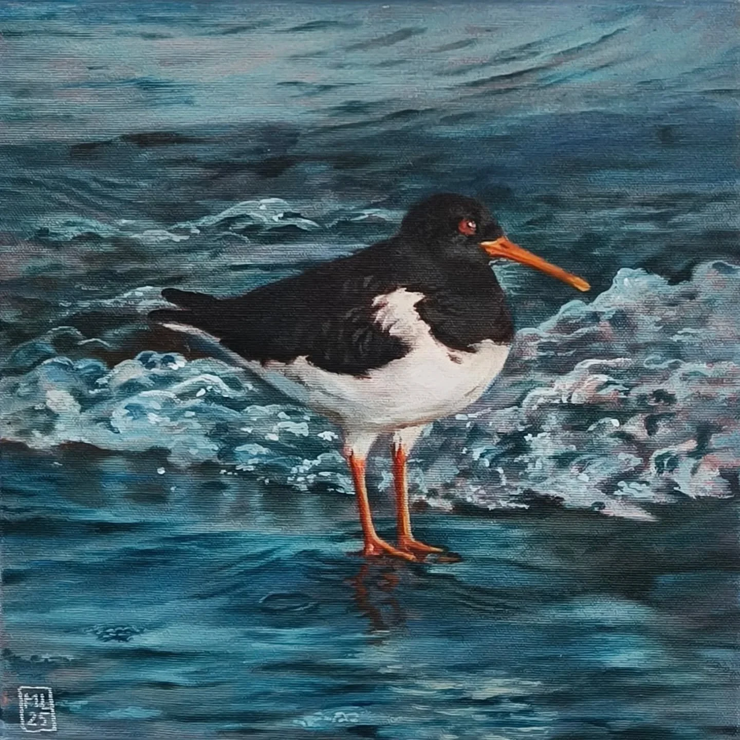 SOLD 
Blue Oyster Cult
Oils on canvas
30 x 30cm
145&euro;
Reference photo: @varhaismuori

SOLD