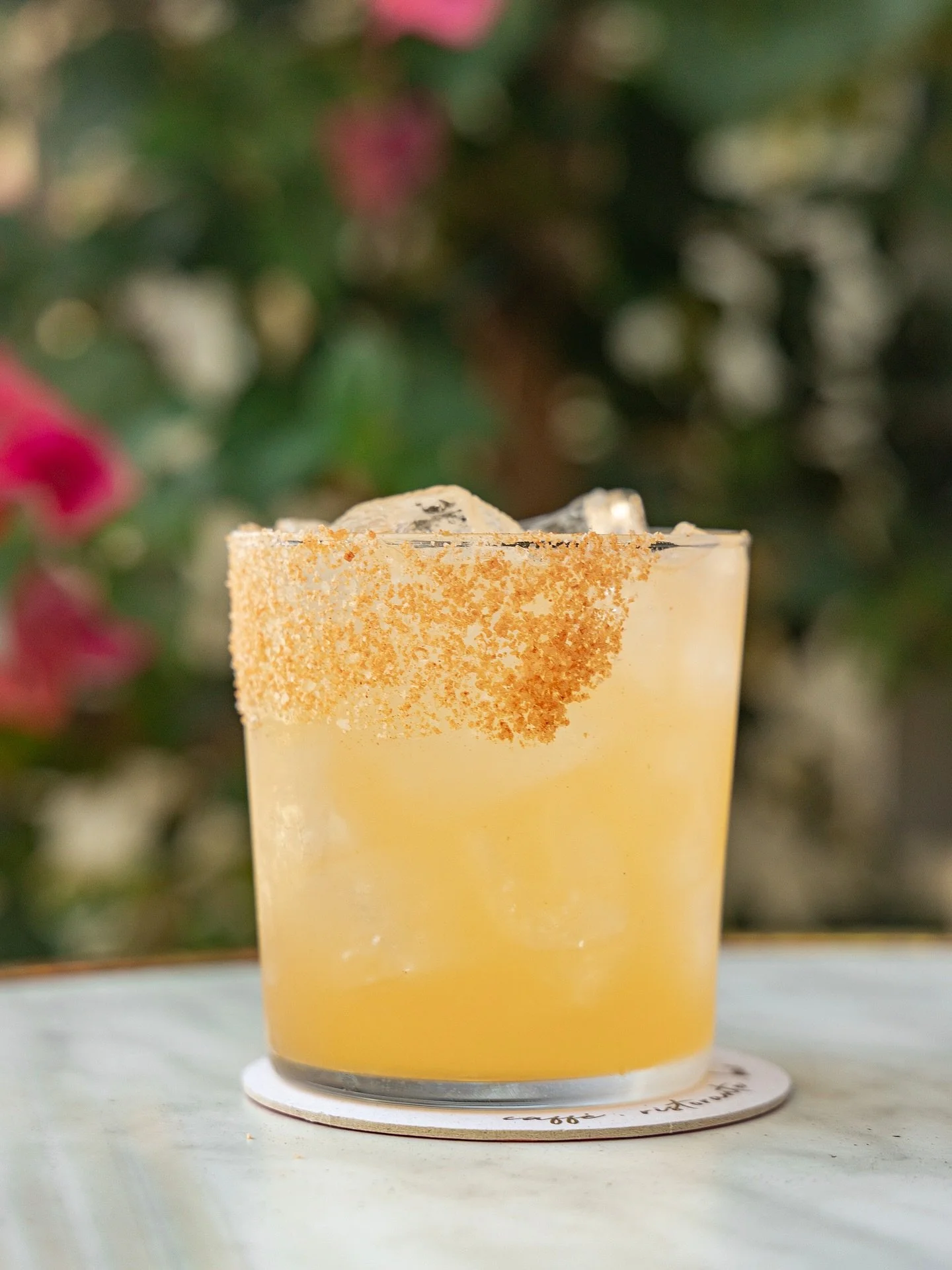 CALABRITA, tequila blanco, lime, calabrian agave, chili salt rim.
