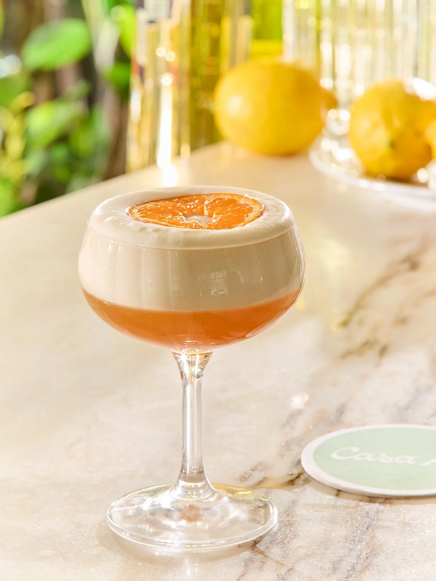 AMARO FALSO SOUR, lucano amaro zero, lemon and egg white. Mocktail our way Cin Cin the weekend 🥂