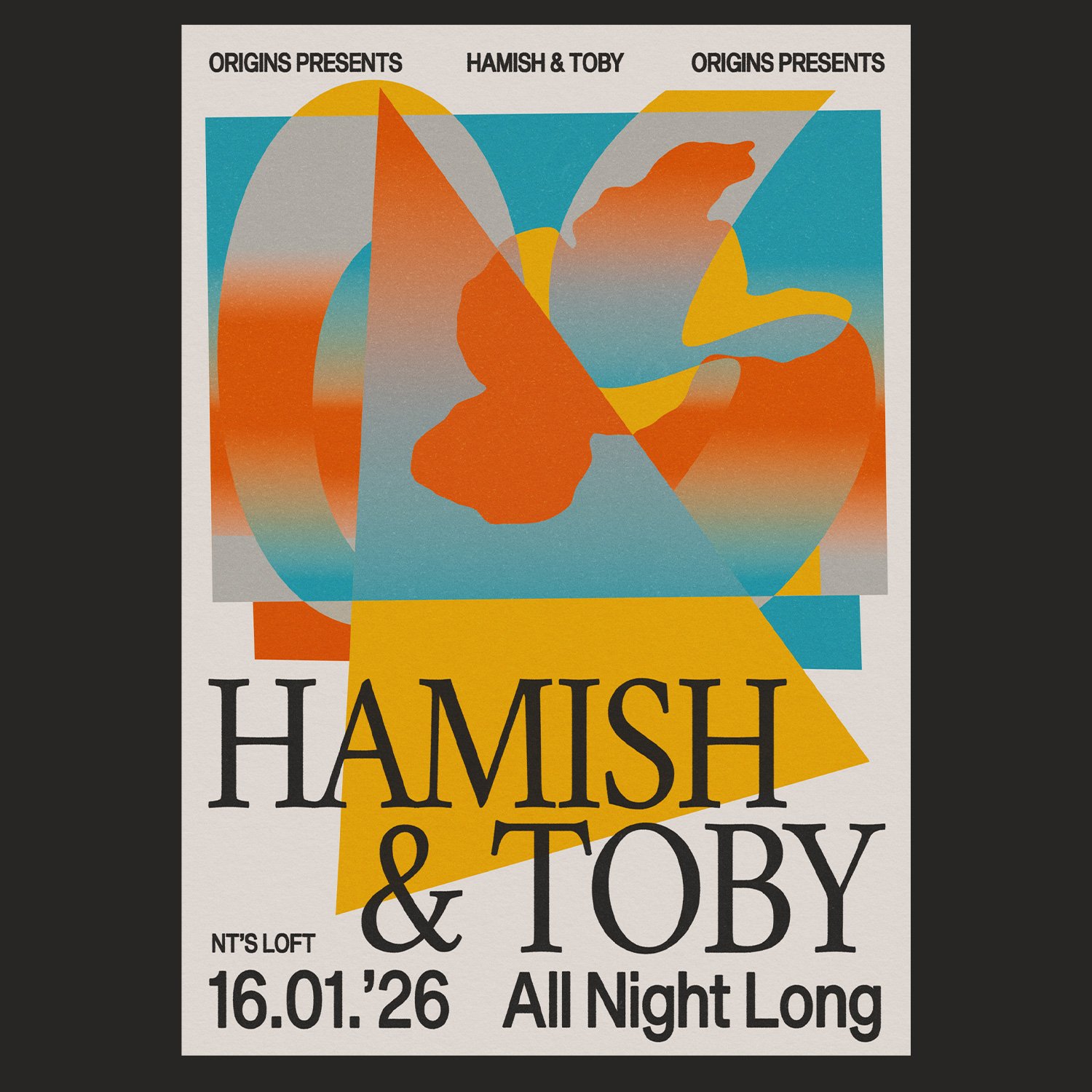 Origins: Hamish &amp; Toby [All Night Long]