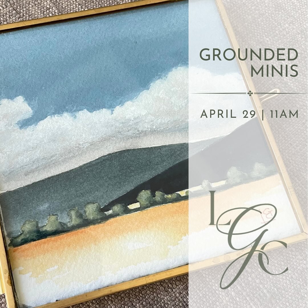 NEW DATE! Let&rsquo;s try this again, shall we? Preorders will open next Monday, August 29 at 11am CDT. This Grounded release will feature mini 4x4 Jones Valley landscapes in soil, watercolor, and gouache. If you&rsquo;ve been waiting to get your han