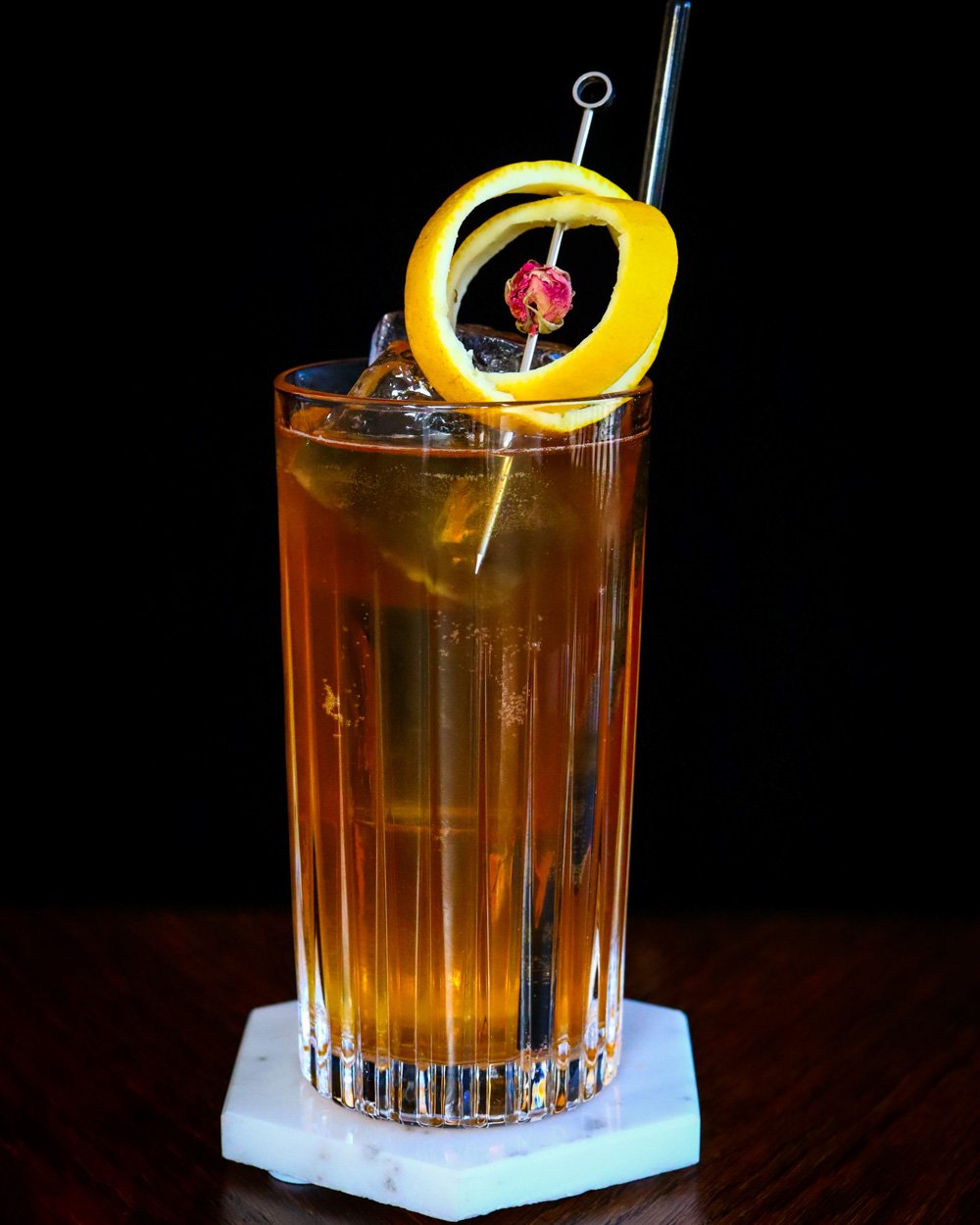 Apricot and Coffee Highball