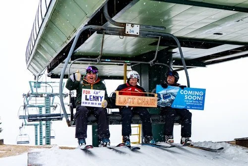 Last Chair on White Peaks Quad