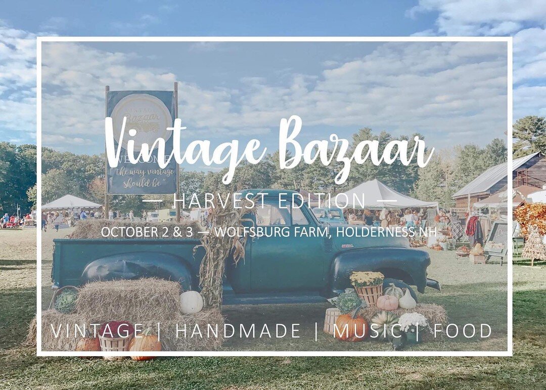 We will be at @vintagebazaarnewengland  this weekend. 
Oct. 2nd - 3rd

The event is being held in Holderness, at @wolfsburgfarm 

See @vintagebazaarnewengland  for more details.