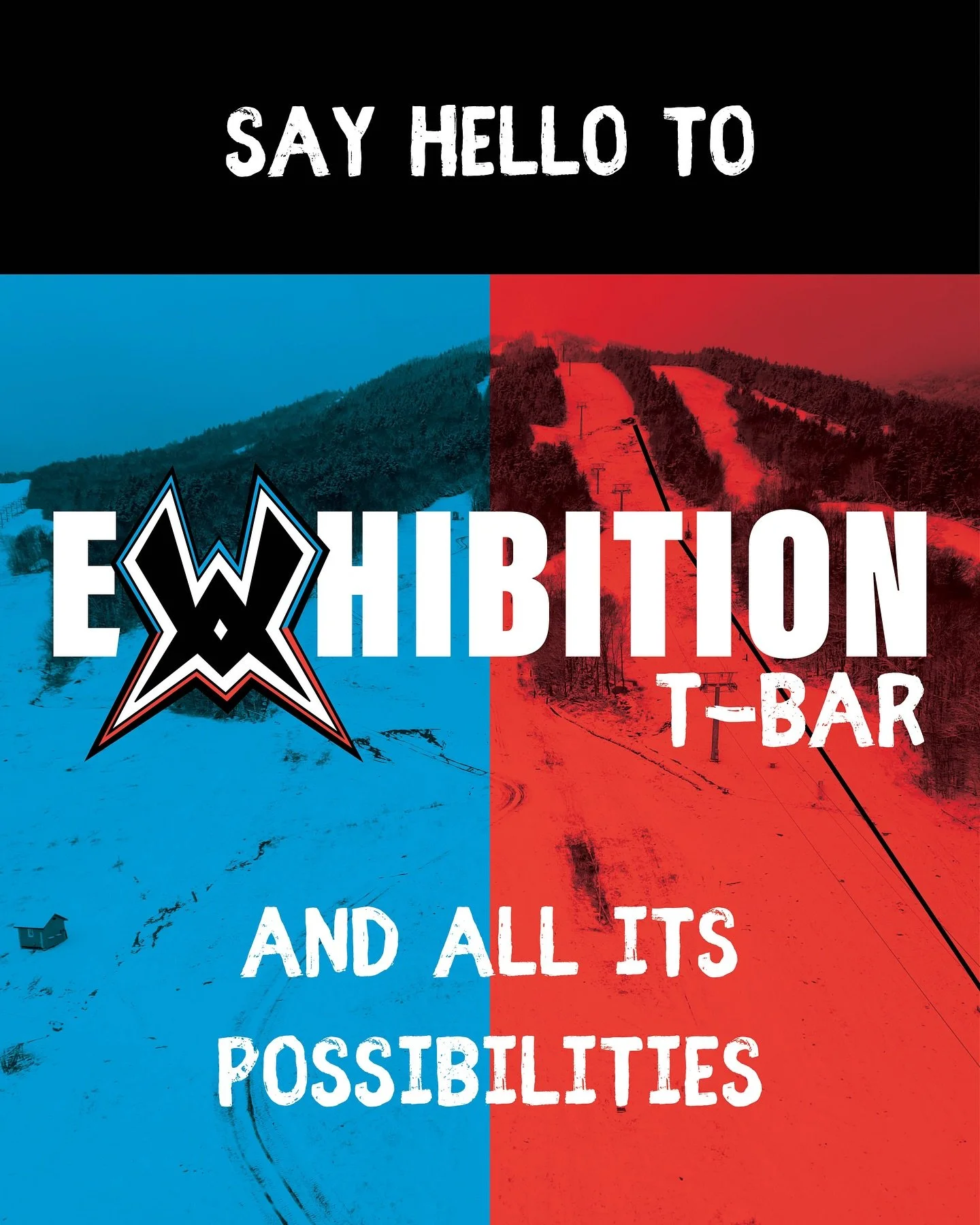 Exhibition is leveling back up this winter.

Say hello to the new Exhibition T-Bar and all its possibilities! We&rsquo;re combining the best of Waterville Valley Resort&rsquo;s terrain park and racing traditions, side by side on one legendary trail: 
