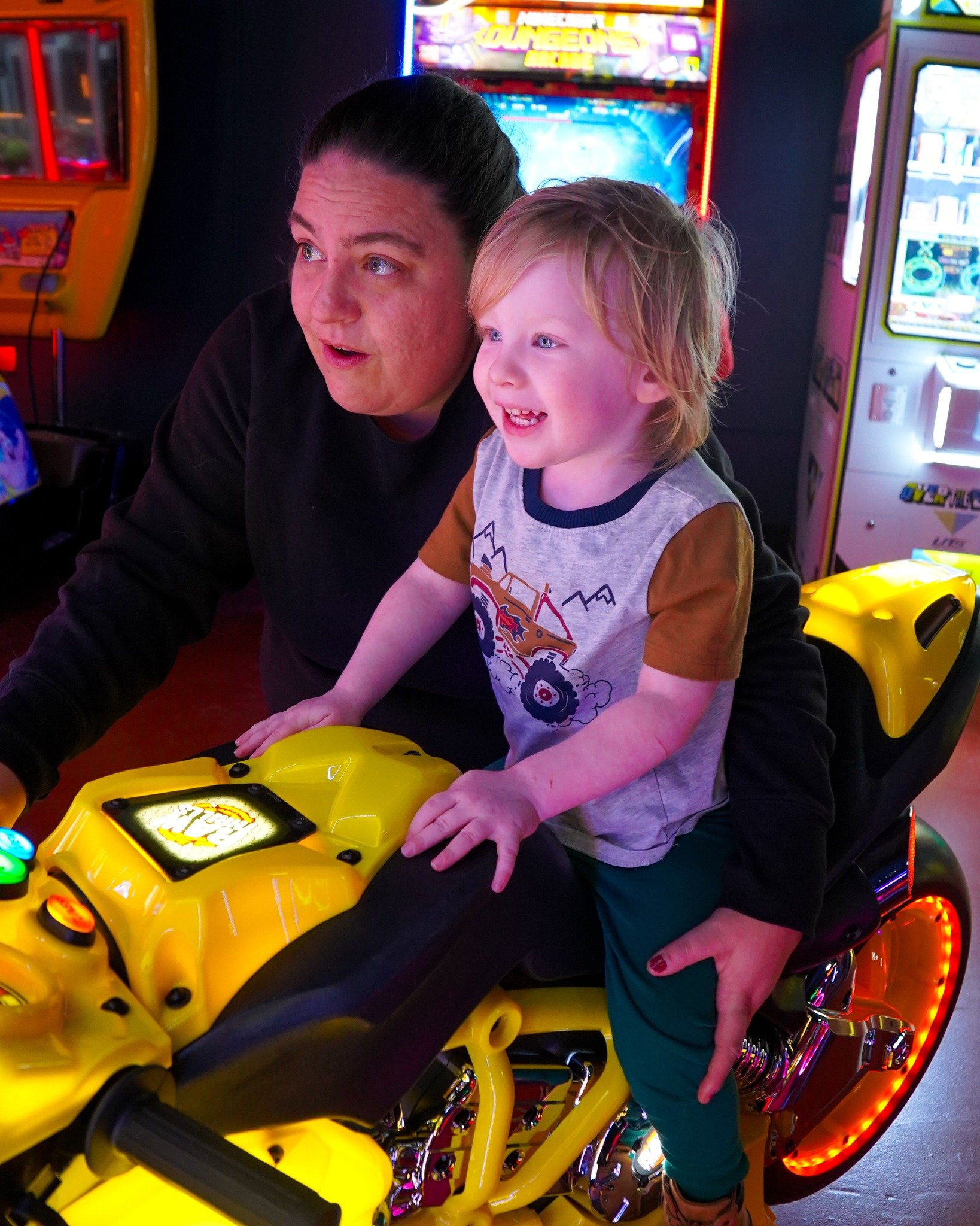 The best Vacation Week moments are the simple ones 💙
Laugh a little longer with 50% OFF select arcade games April 25&ndash;30! Because cabin fever is real, and games are better at half price 🕹

Check out spring activities: 🔗 in bio