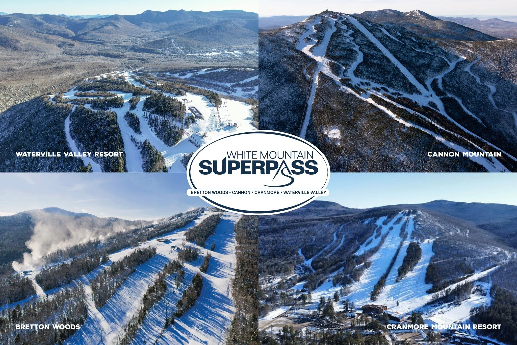 One pass. Four mountains. No blackout dates ⛰️

❄️ Waterville Valley Resort
❄️ Bretton Woods
❄️ Cannon Mountain
❄️ Cranmore Mountain Resort

Buy your White Mountain Superpass before June 1 for a FREE adult lift ticket to your home mountain + bonus pe