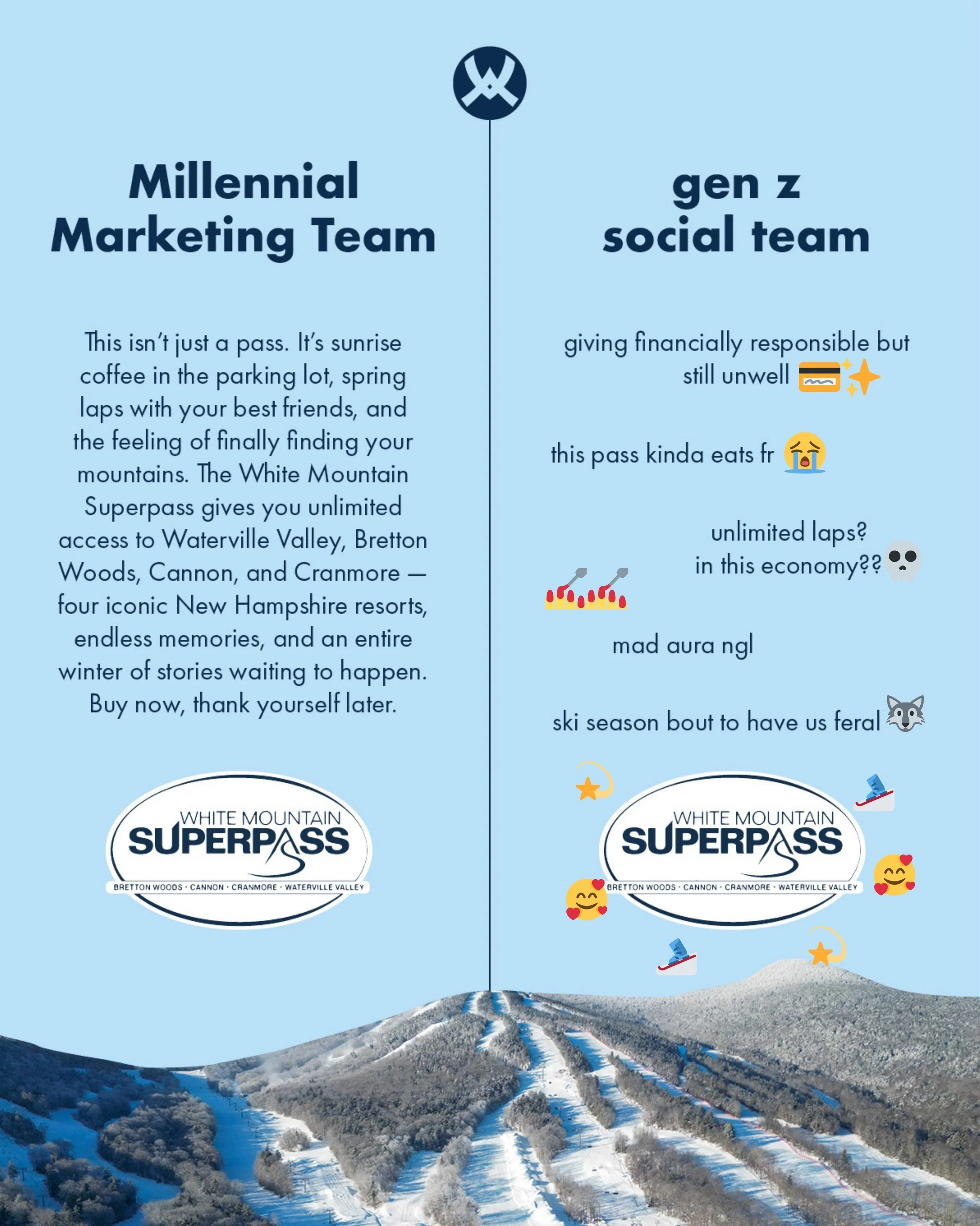 Millennial Marketing Team 🤝 gen z social team

ok, but both ate✨