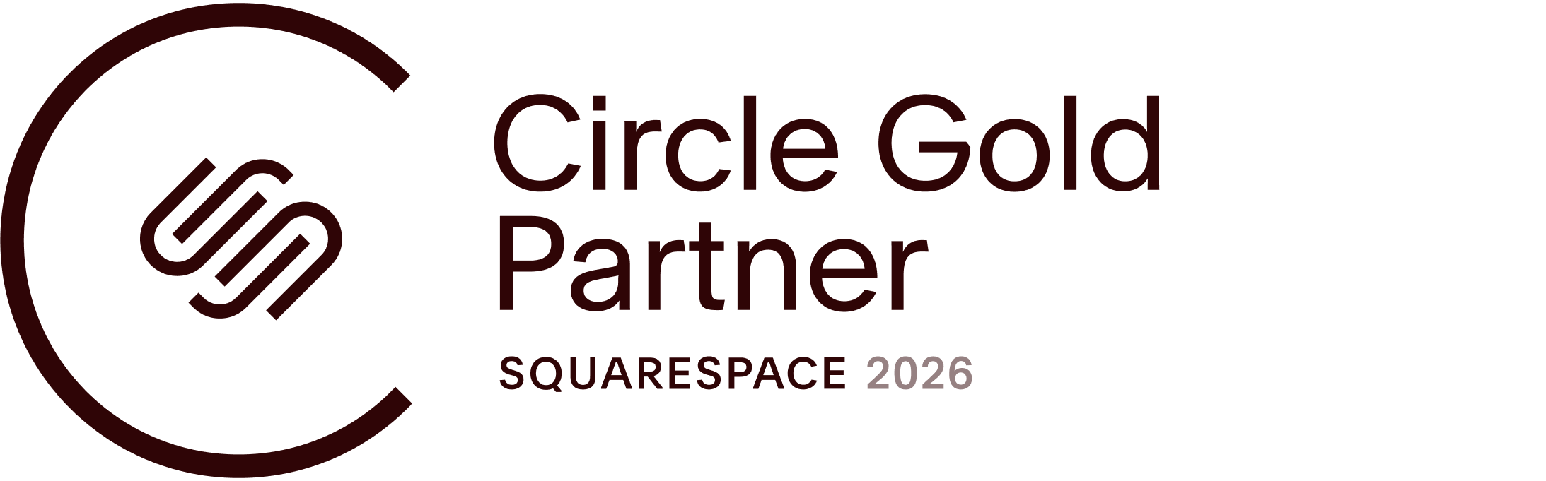 Squarespace Circle Gold Partner badge 2026, Rebecca Giger Studio