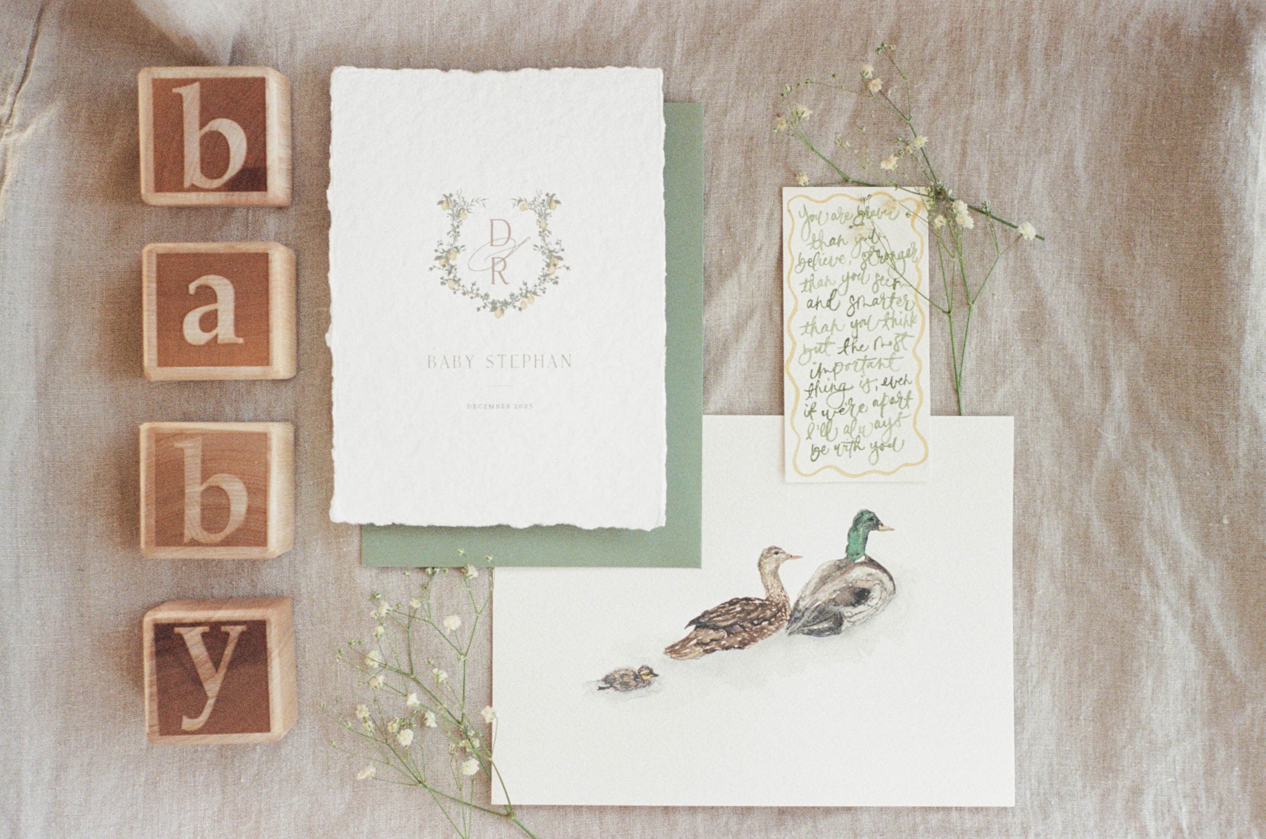 Sophisticated Stationery For Your Baby Announcement
