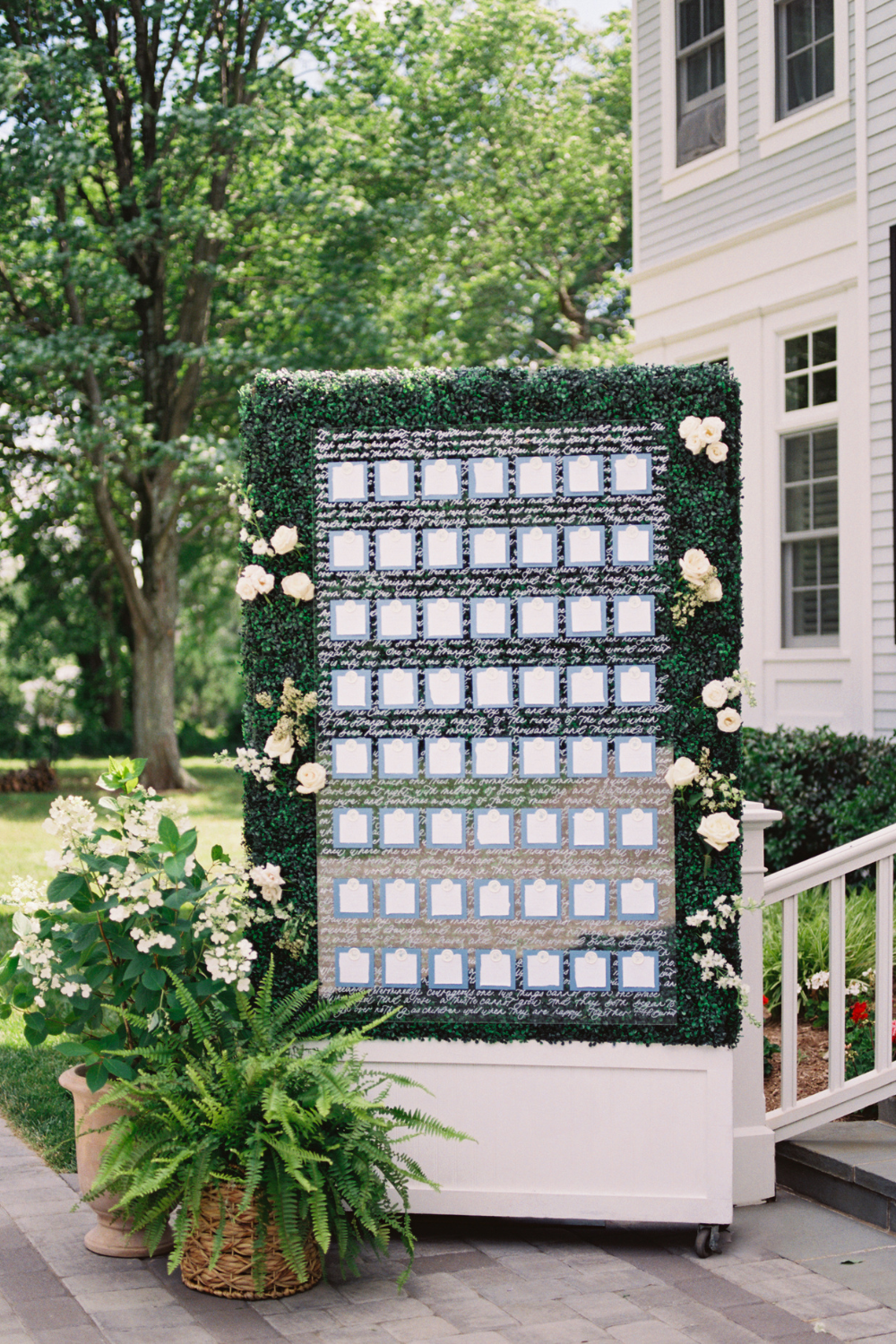 Secret Garden Wedding With Custom Stationery and Blue Garden Details