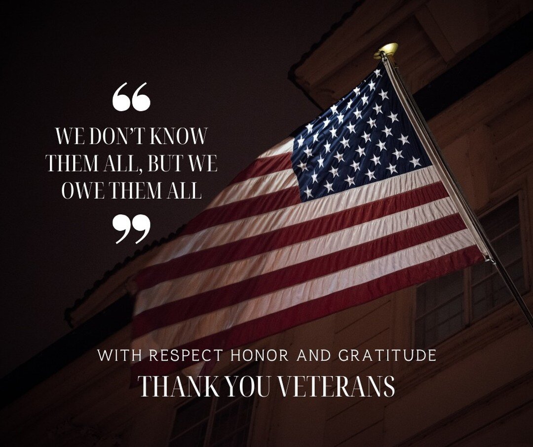 Thank you to all who have served and sacrificed for our freedoms.
#VeteransDay