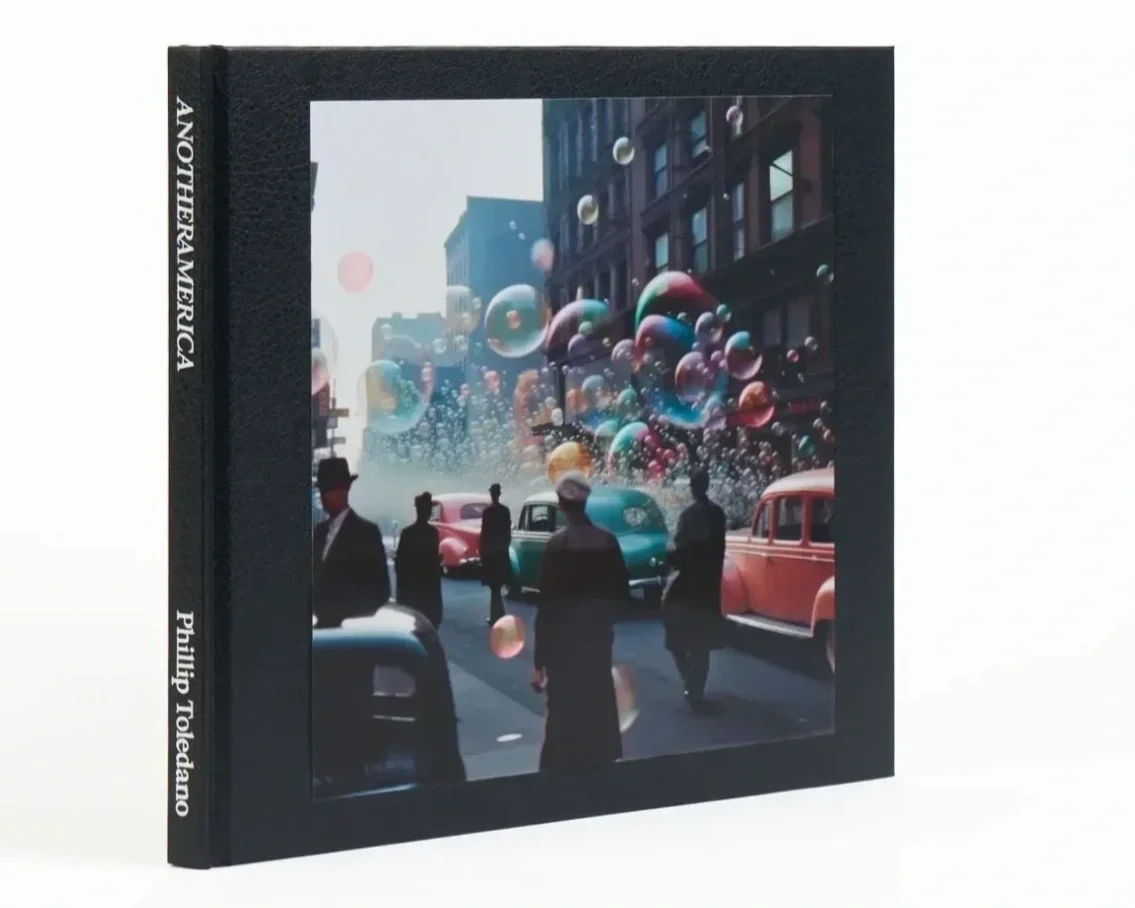 ALEXA BECKER: "Another America" by Phil Toledano, L'Artiere (June 2024), Alexa Becker connected the American artist and the Italian publisher for one of the first books featuring AI-generated images exclusively