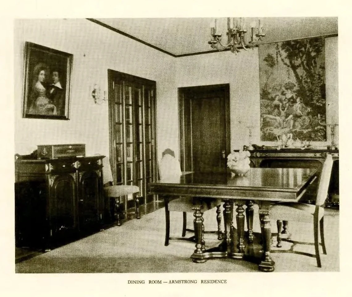 Dining room of the Armstrong House