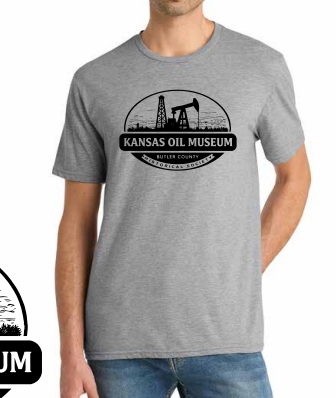 Light Heather Grey Kansas Oil Museum T-Shirt