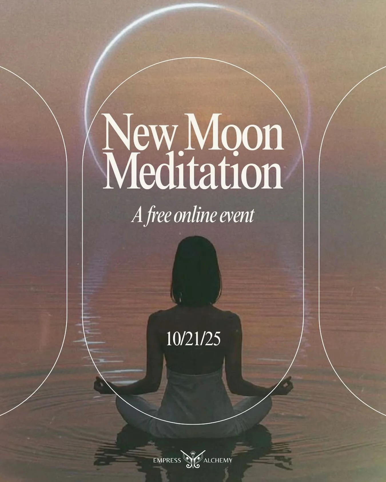 ✨Free Online Event✨
A reminder that Tuesday, 10/21 is the New Moon in Libra and I’ll be hosting a free online meditation event from 7:30-8:30pm EST to celebrate! 
Expect to learn a bit about the energy and astrology of this lunation and be gu