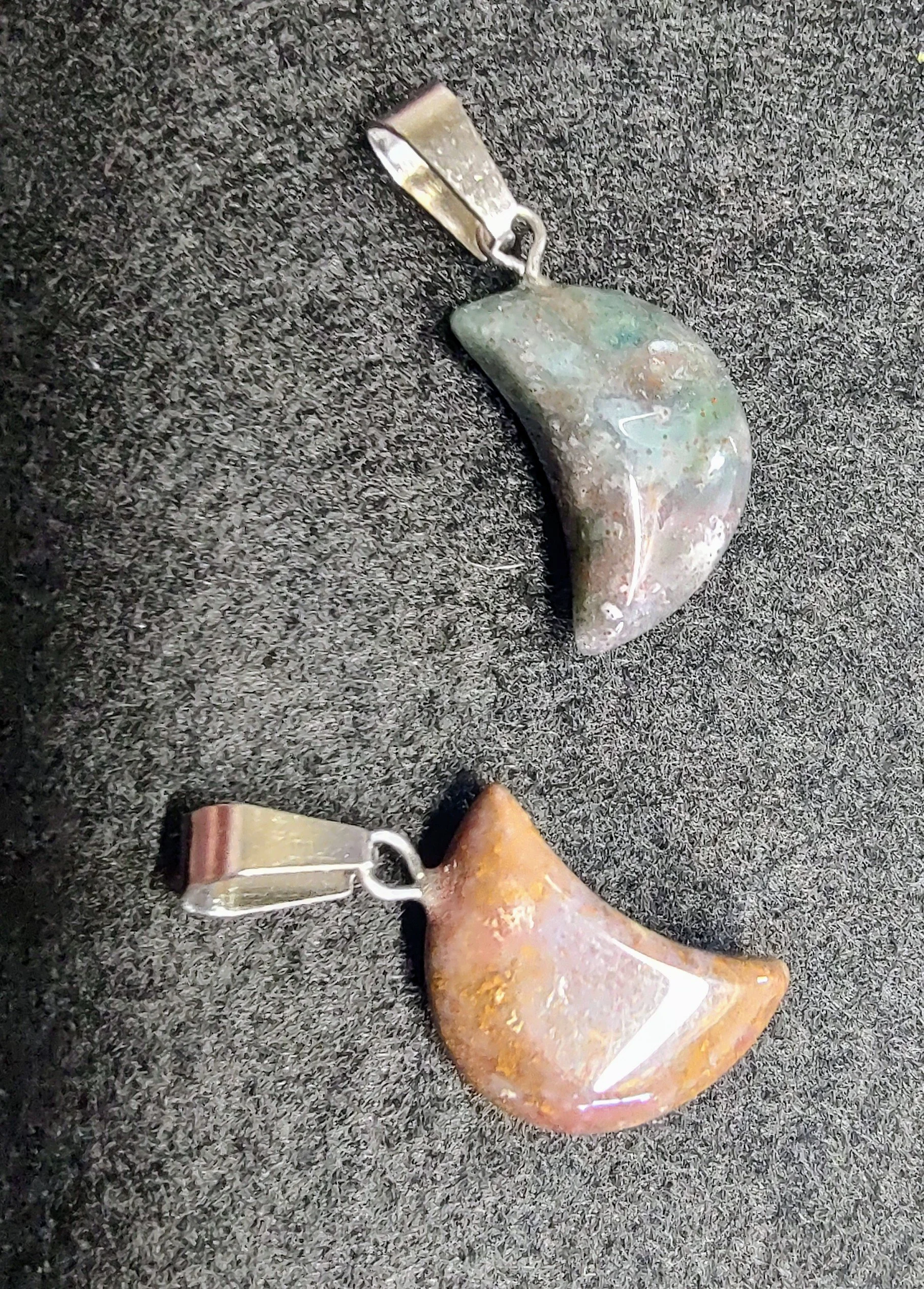 Ocean Jasper Moon Pendant