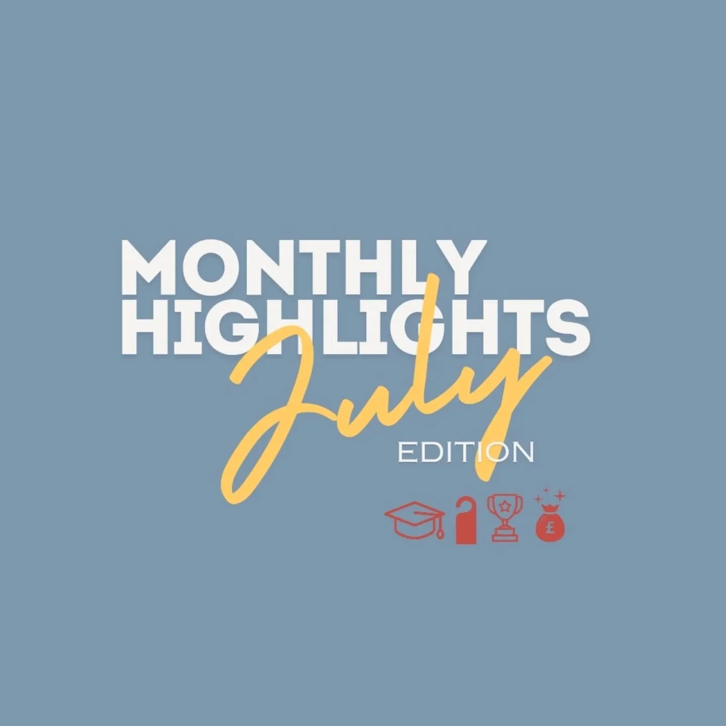 Our roundup of July is here...

#monthlyhighlights#hospitality#careersinhospitality