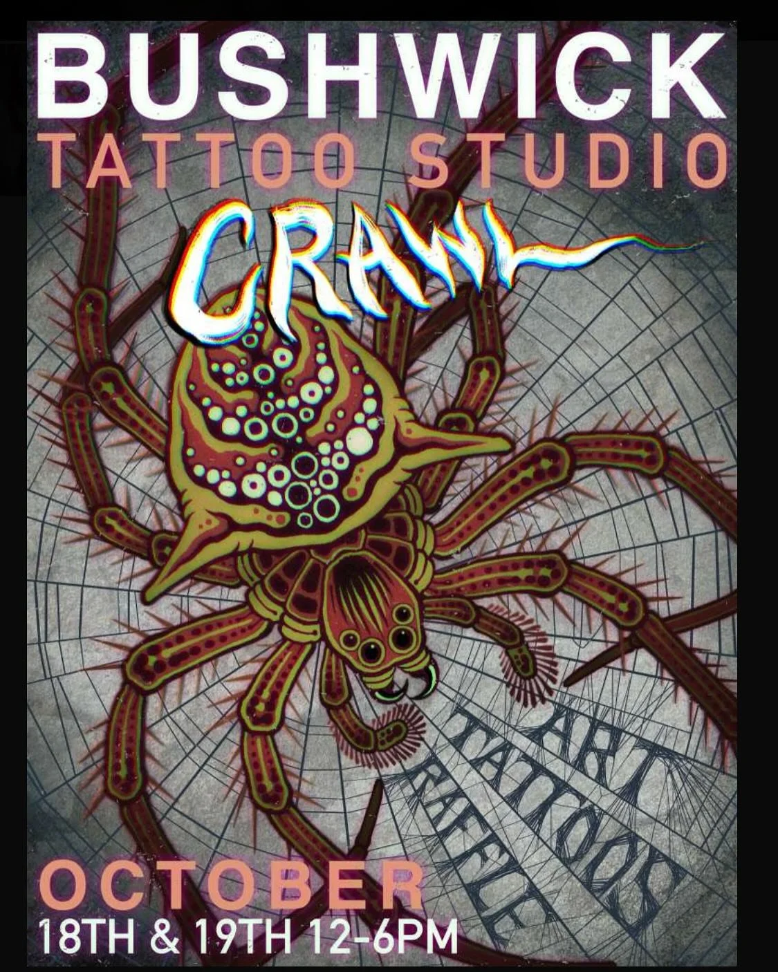 Swipe to see the flash I&rsquo;m tattooing **Sunday Only** @starlingtattoonyc for the Bushwick Tattoo Crawl! Arms &amp; legs only
Repeatable Flash
Stroll through and collect some tattoos from our shop and our megatalented neighbors. 🕷️
Oct 18 &amp; 