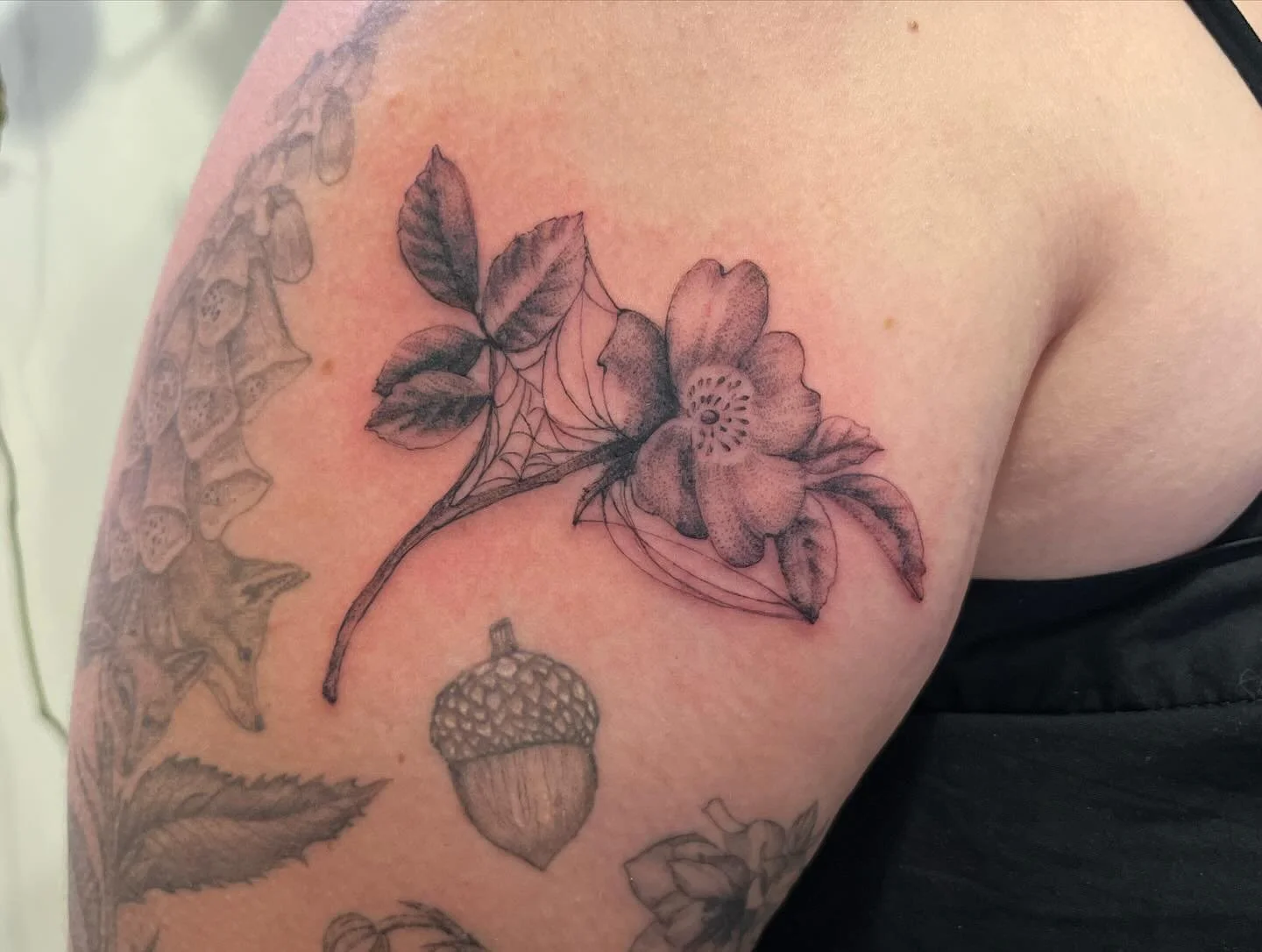 Thank you, and everyone who came out for our flash day @moonrise.tattoo Had so much fun meeting all of you guys, and working with our crew that day. You guys are solid gold! 

#botanicaltattoo #floraltattoo #rosetattoo #flowertattoo #finelinetattoo #