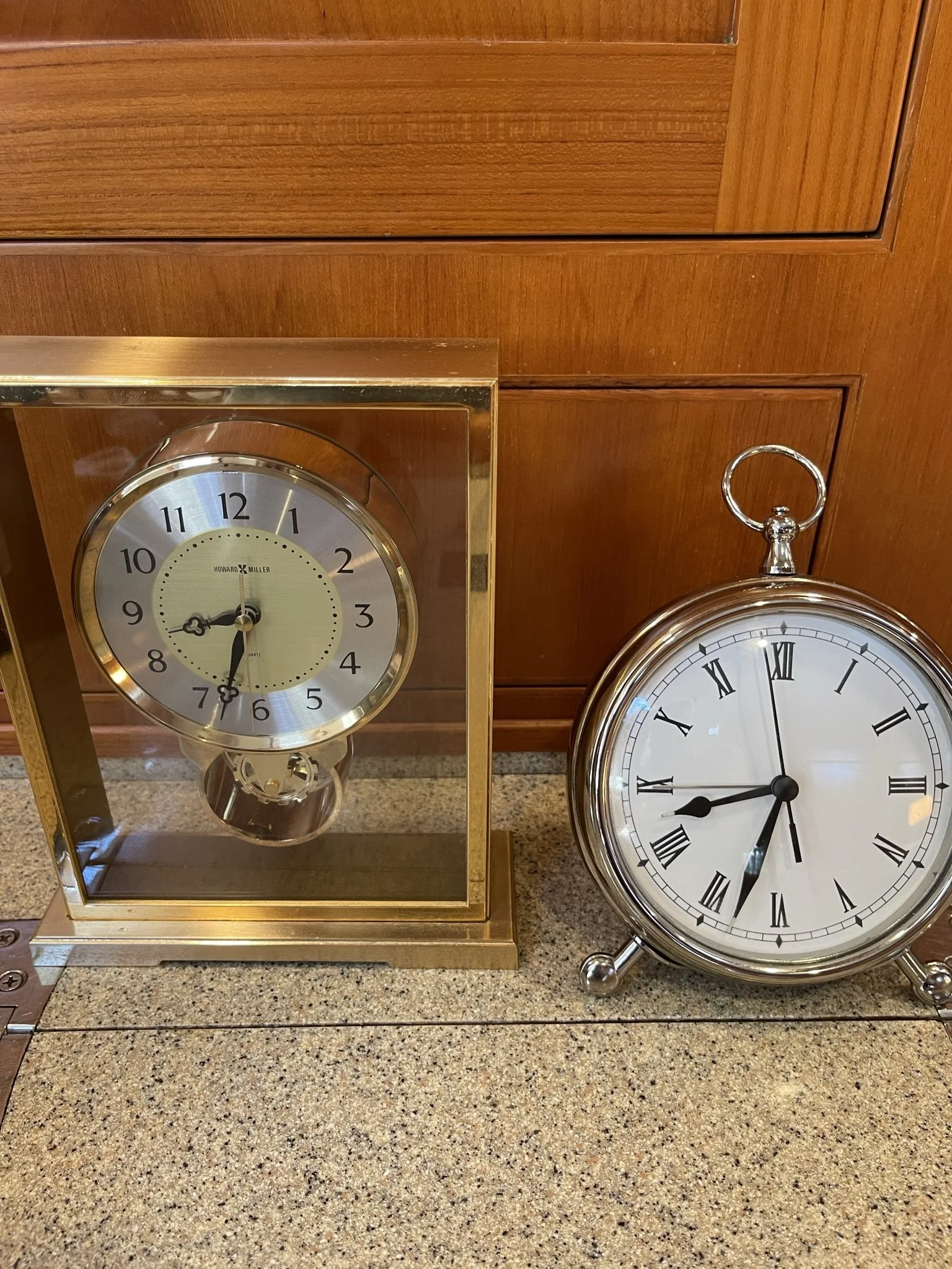 Wedding gift clock just couldn't part with.