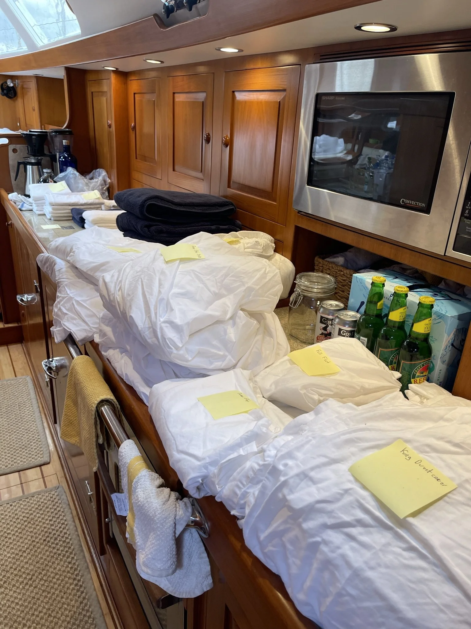 Labeling sizes and locations.