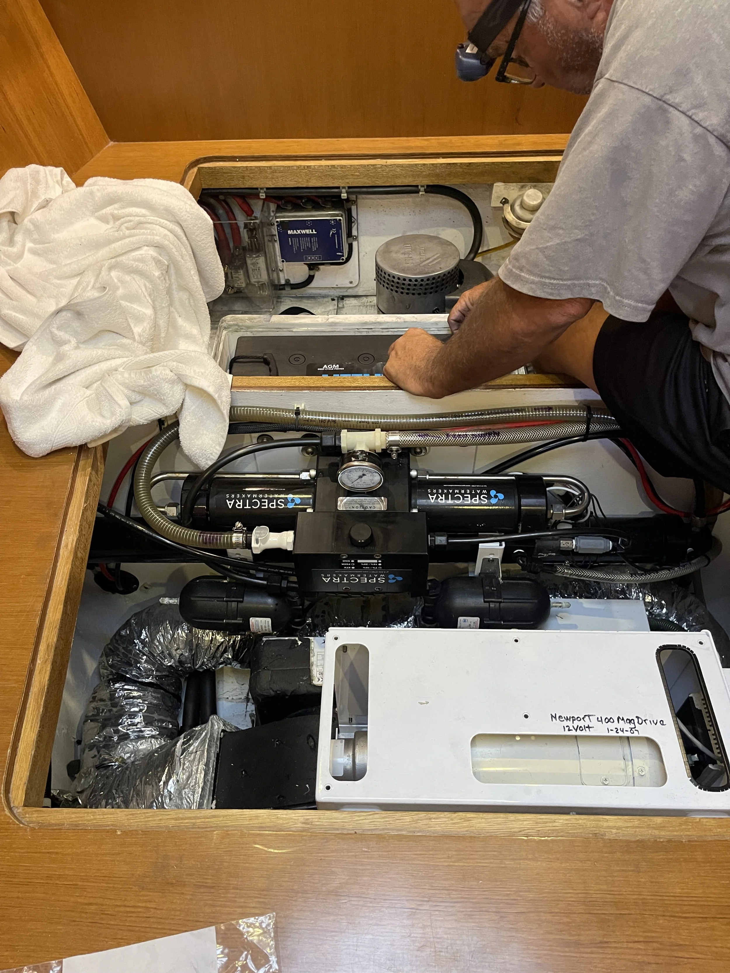 Trouble shoot water maker.