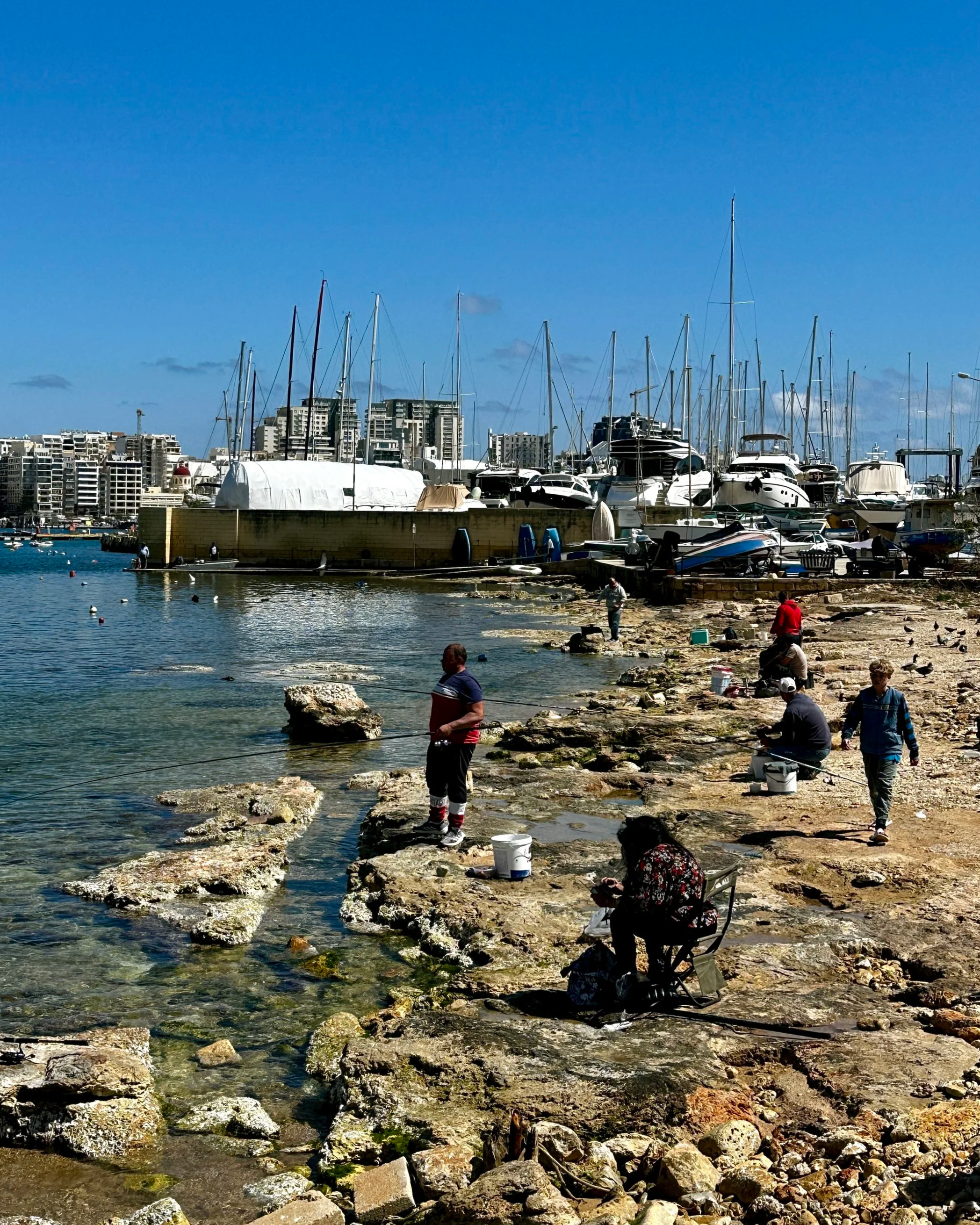 Over the bridge to Manoel Island Yacht Yard