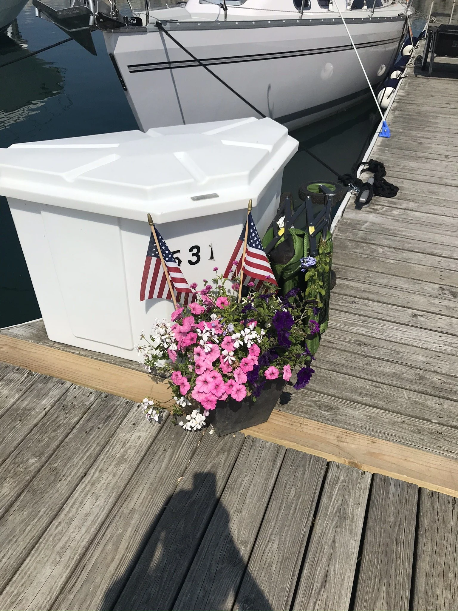 Every boat needs flowers