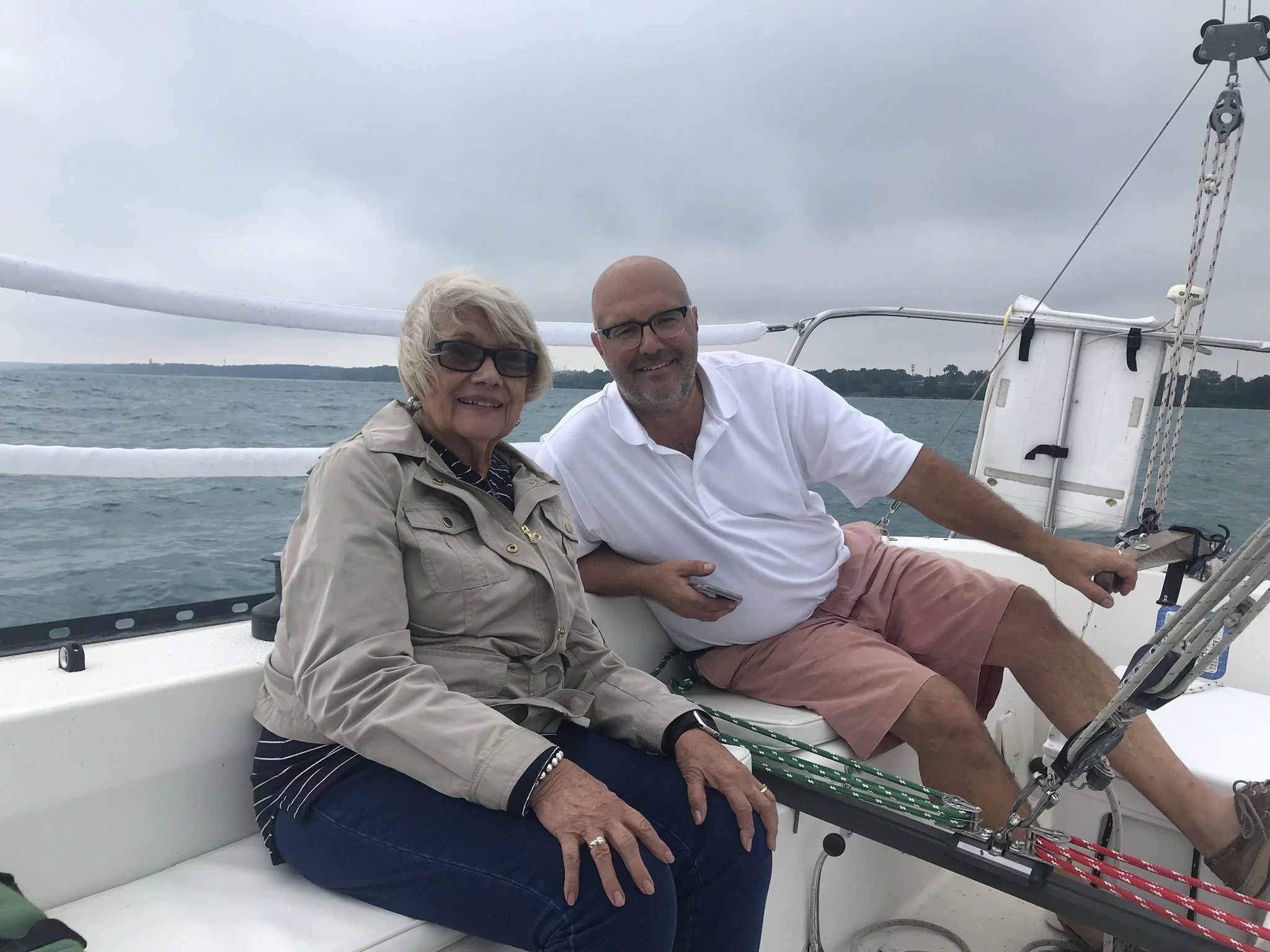 Farewell sail with Aunt Elizabeth