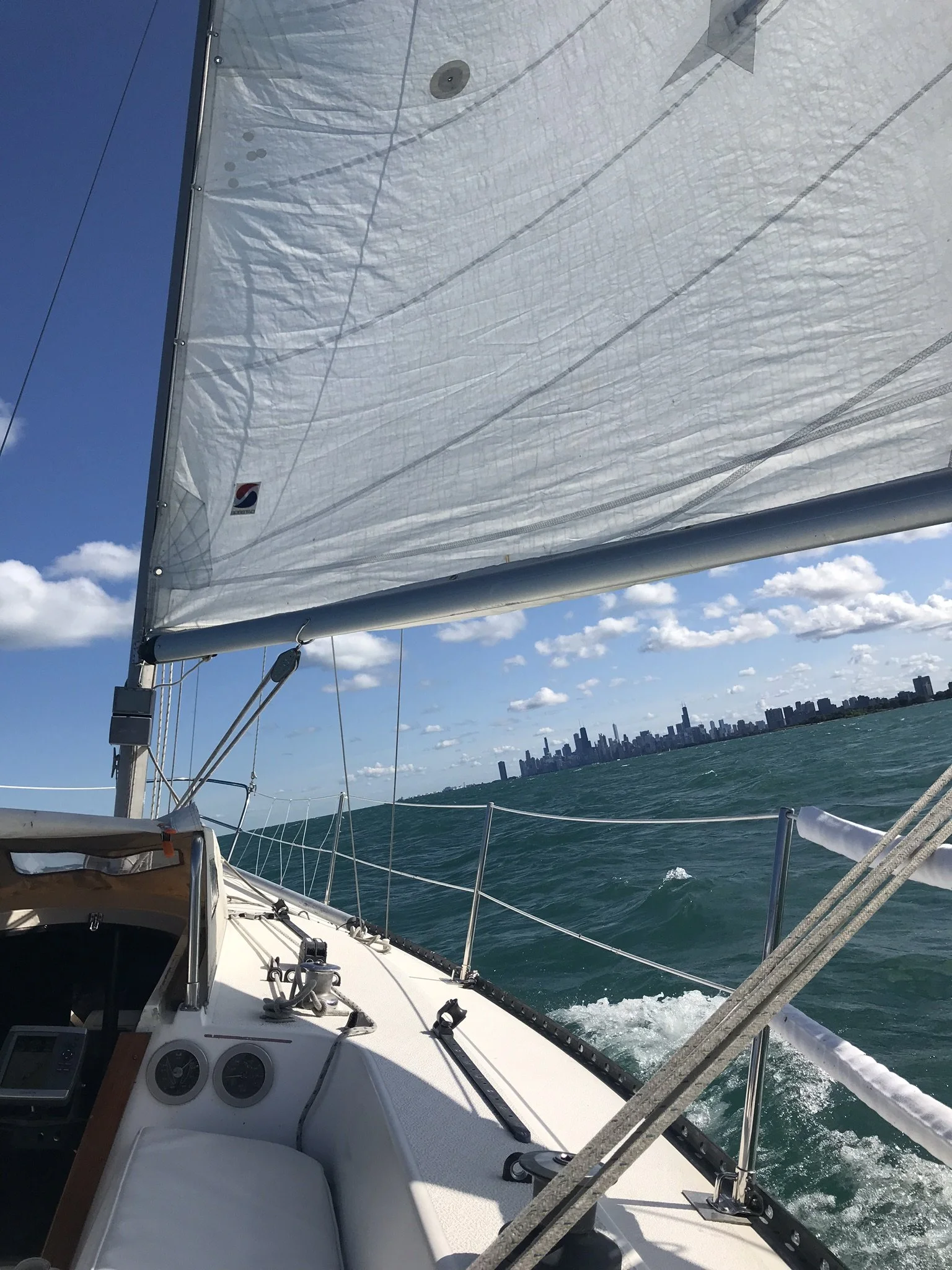 Sailing into Chicago