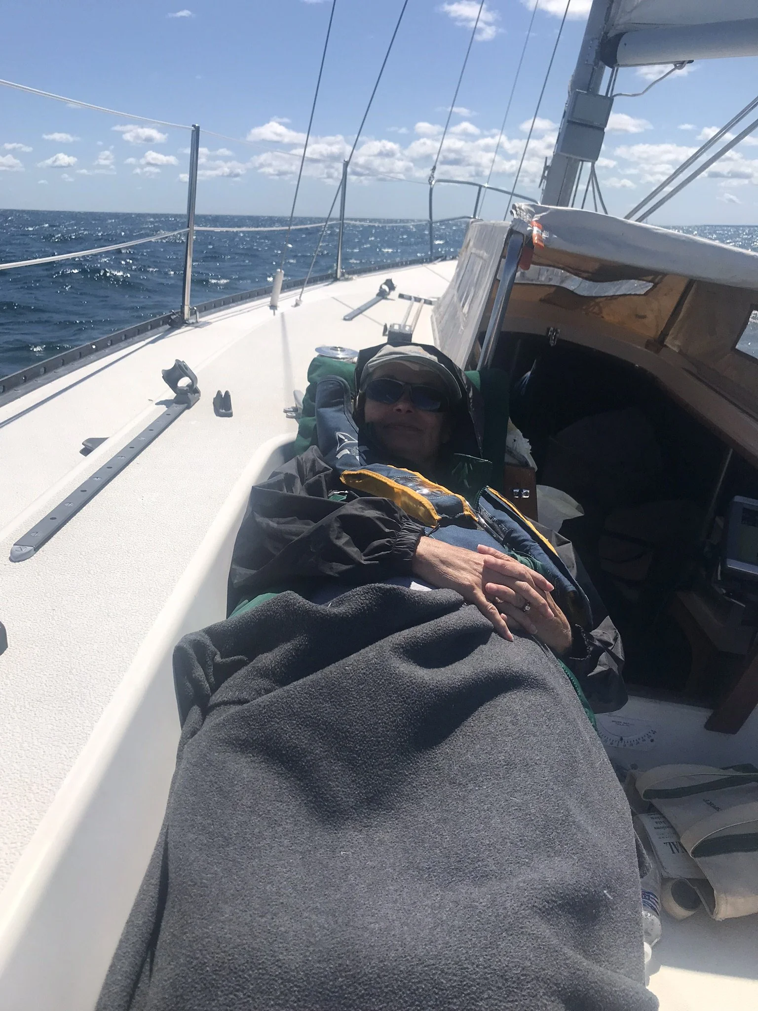 Lake Michigan can get cold