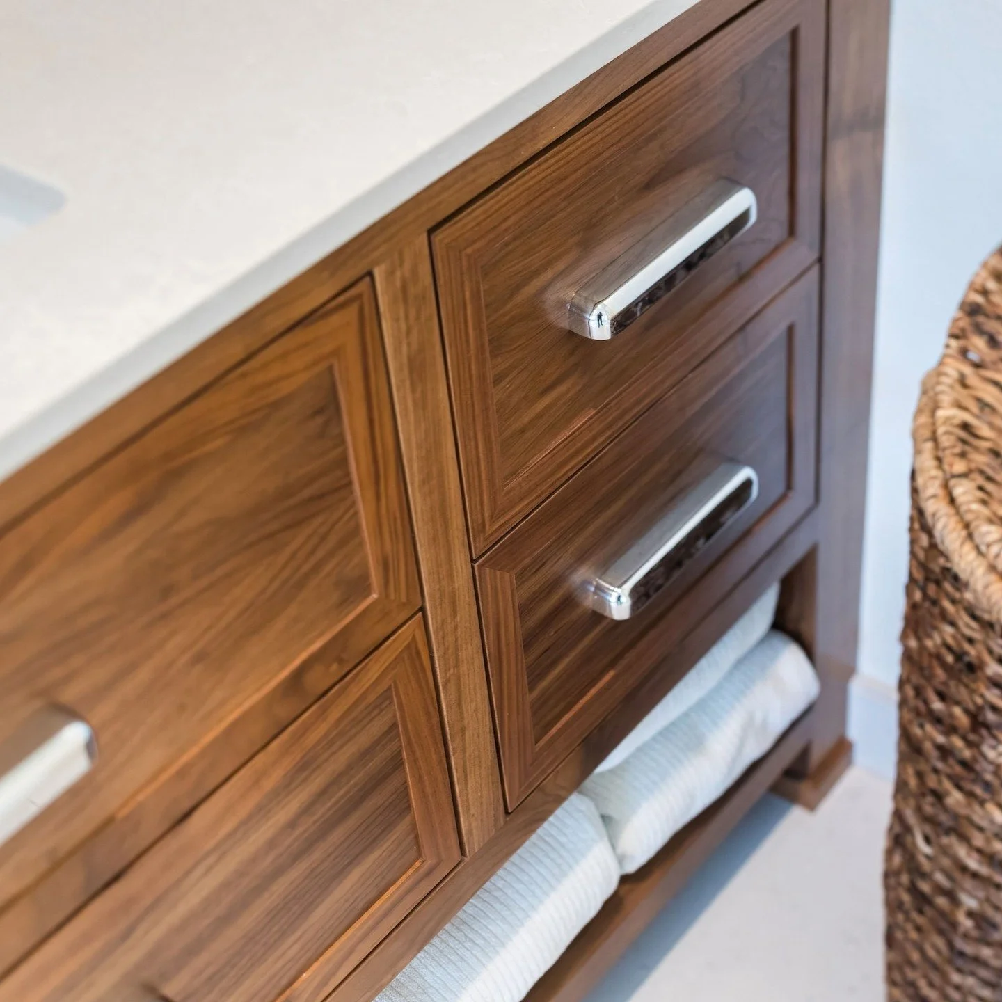 Designing cabinets is one of my favorite things to do, but I could never do it without the help the cabinet makers. I work with a few different, very talented shops and all of the cabinets seen here are by Woodworking Industries out of Corvallis, OR.