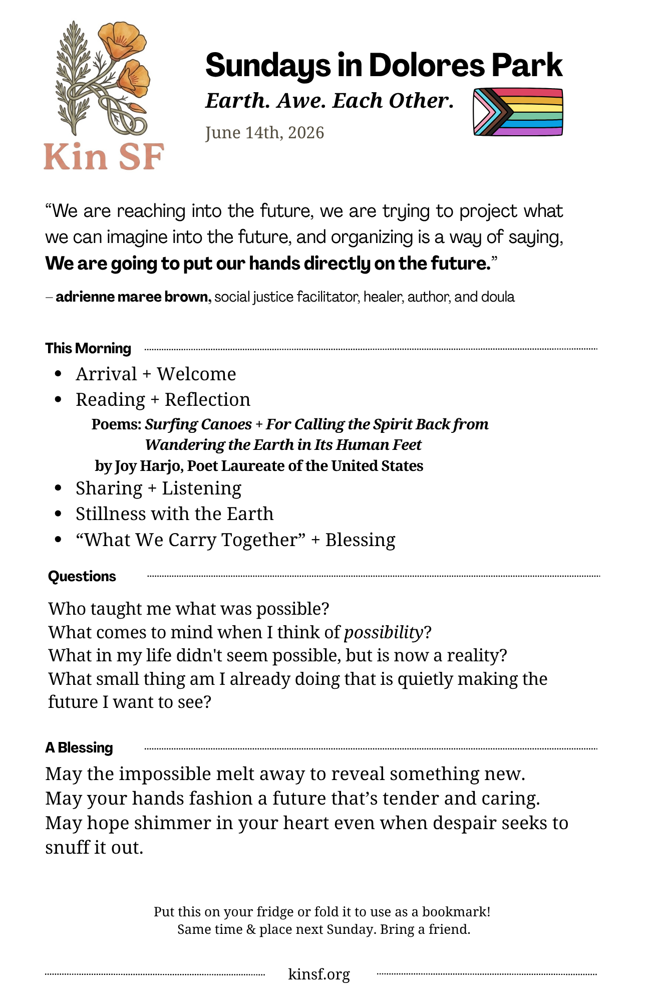 Bulletin for June 14, 2026