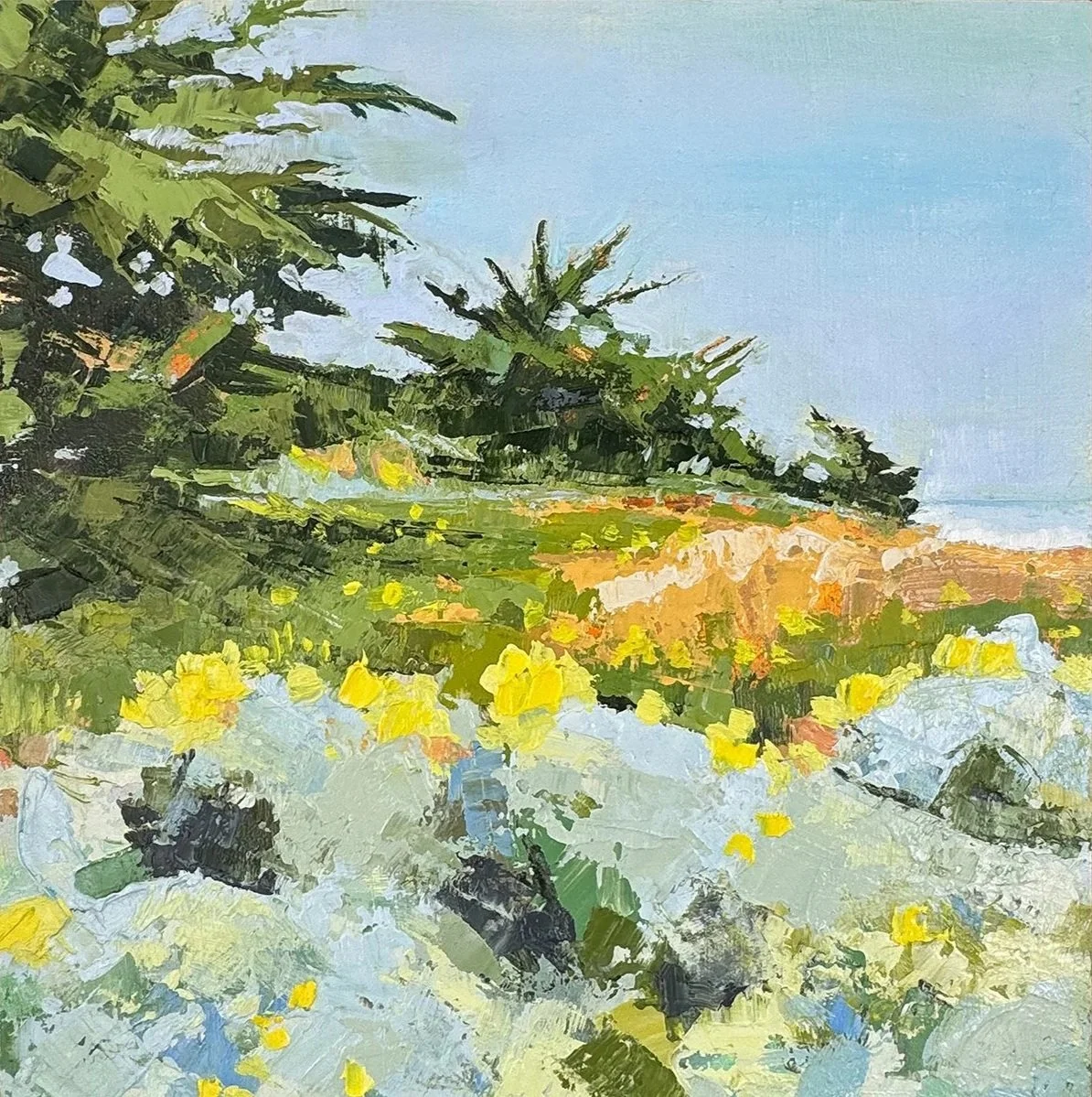 You Had Me at Yellow, 8 x 8 inches, sold