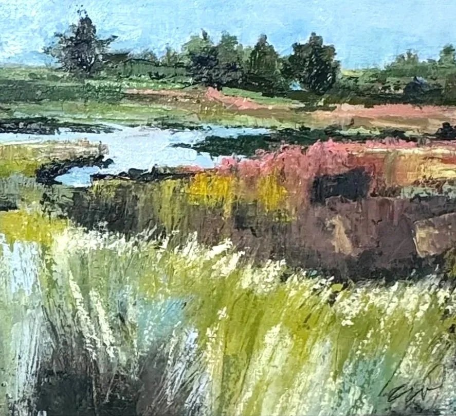 Skip Three Beats, 6 x 6 inches, sold