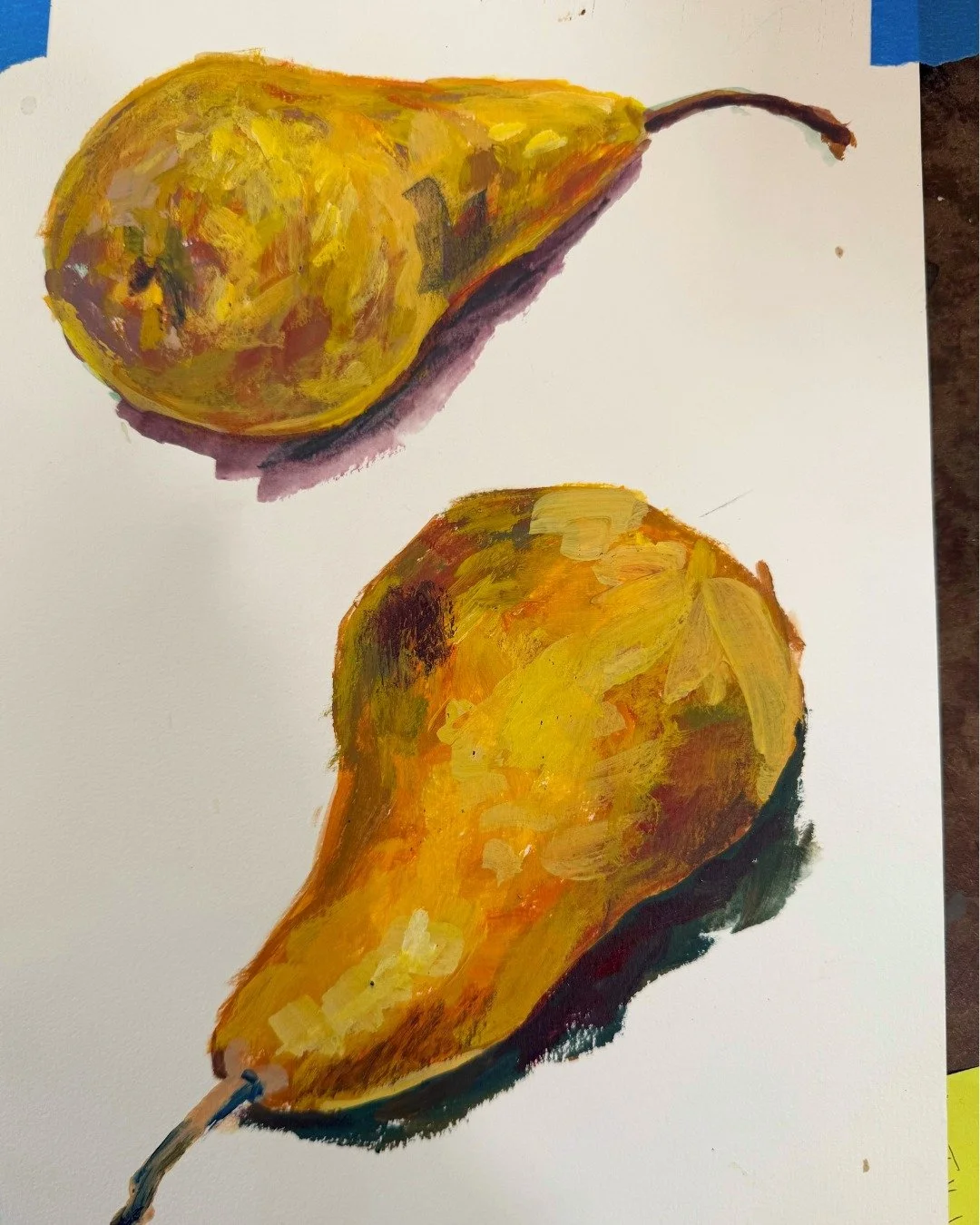 [ Reposting this post because the original post was oddly cropped ]

Things are shaking up in the studio as I raid the grocery bag that hubbers brings home from the market - full of gorgeous fruits and vegetables - and today he picked up sardines for