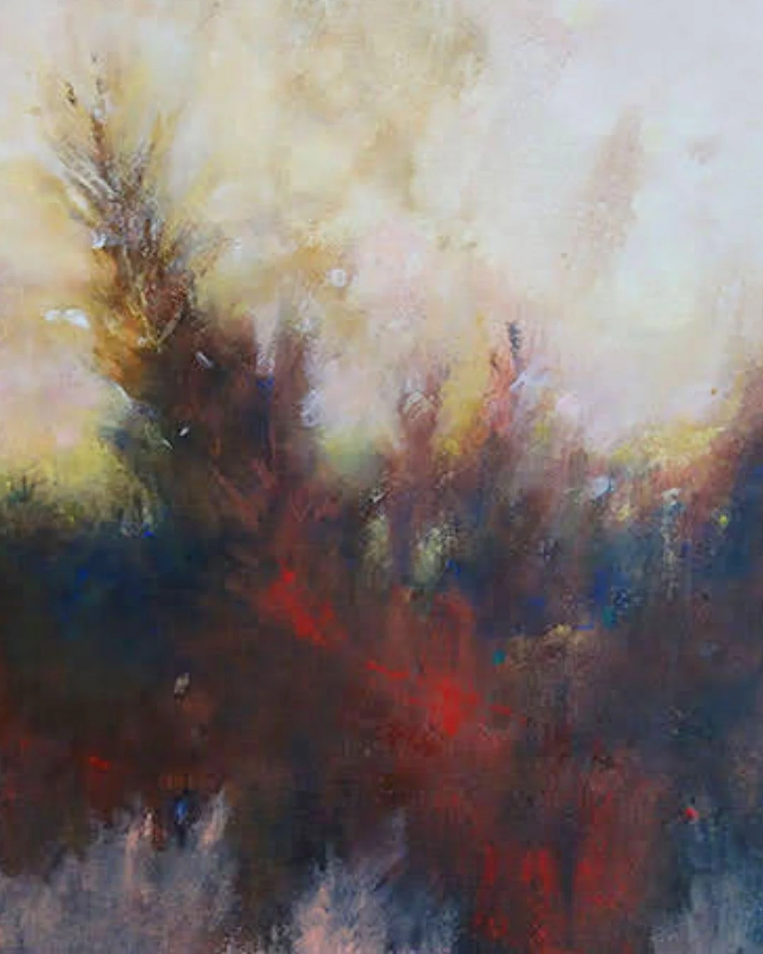 Sometimes I paint over an old canvas, but it usually starts out with me wanting to touch up a few spots I'm unhappy about. And most times, I end up with a completely new painting because in the process of 'retouching or reworking', a whole new painti