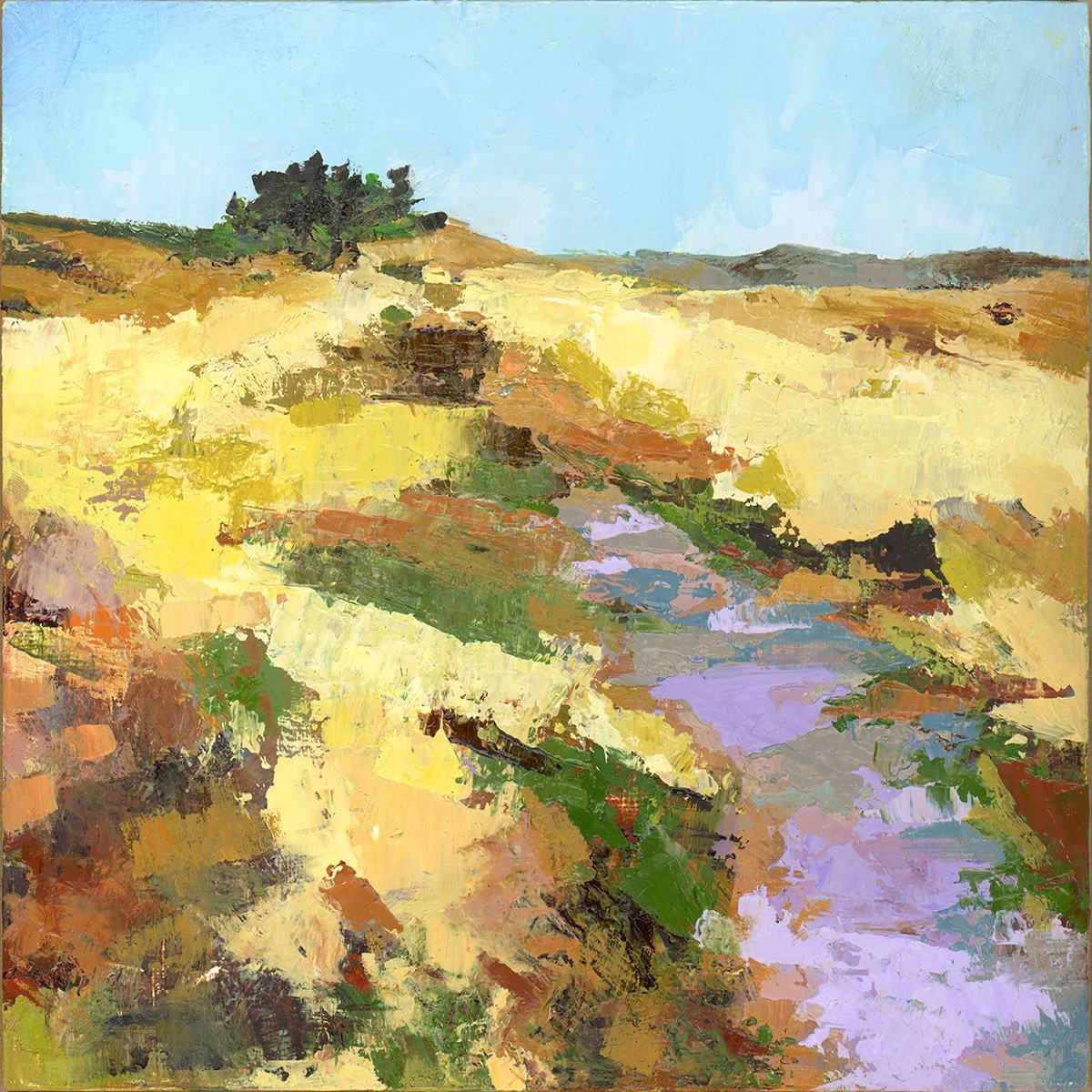 Approach, 8 x 8 inches, sold