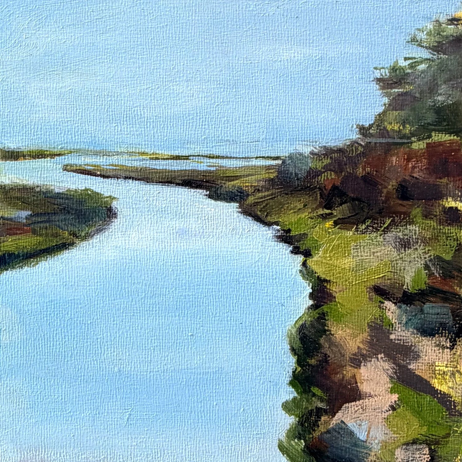 River to Sea, 6 x 6", available