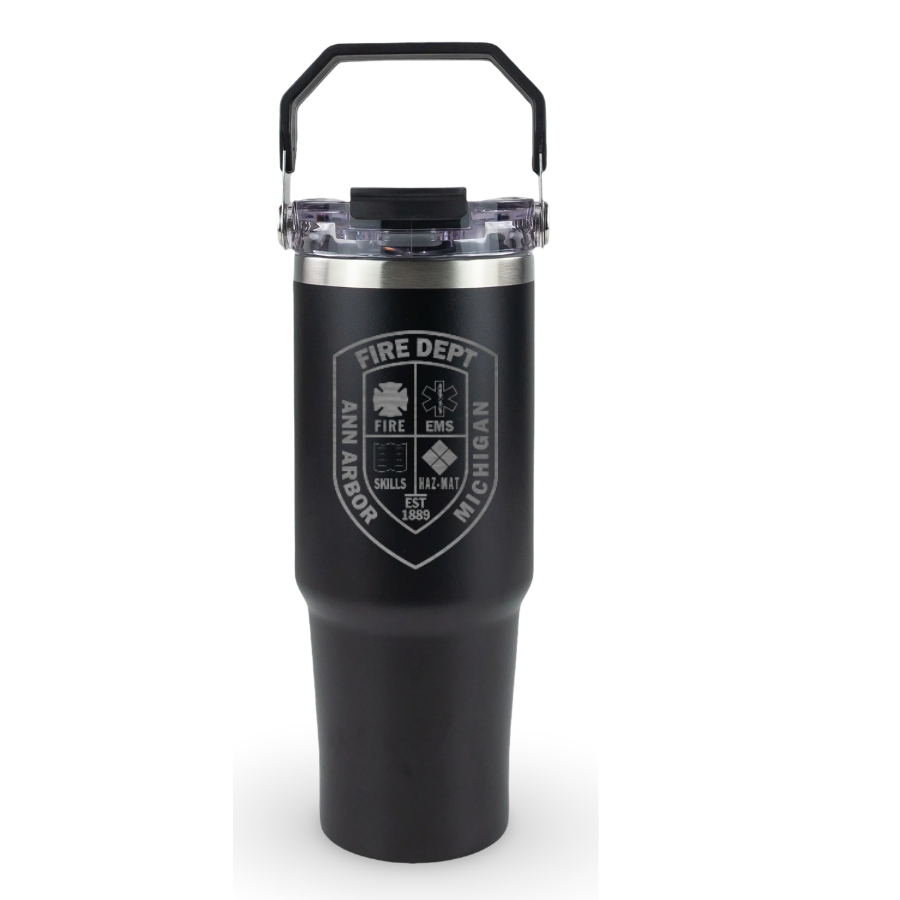 Tri-sip tumbler, 30 oz. Ann Arbor City Fire