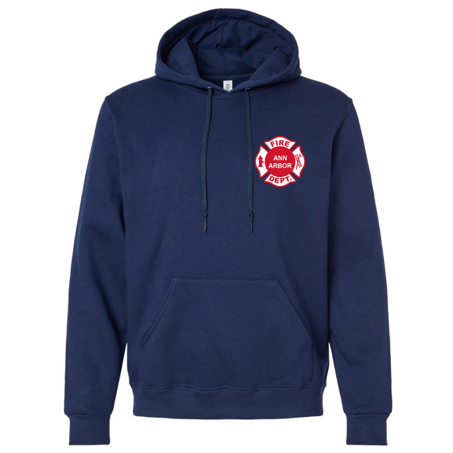 Jerzes Hooded Sweatshirt, Screened - Ann Arbor Fire