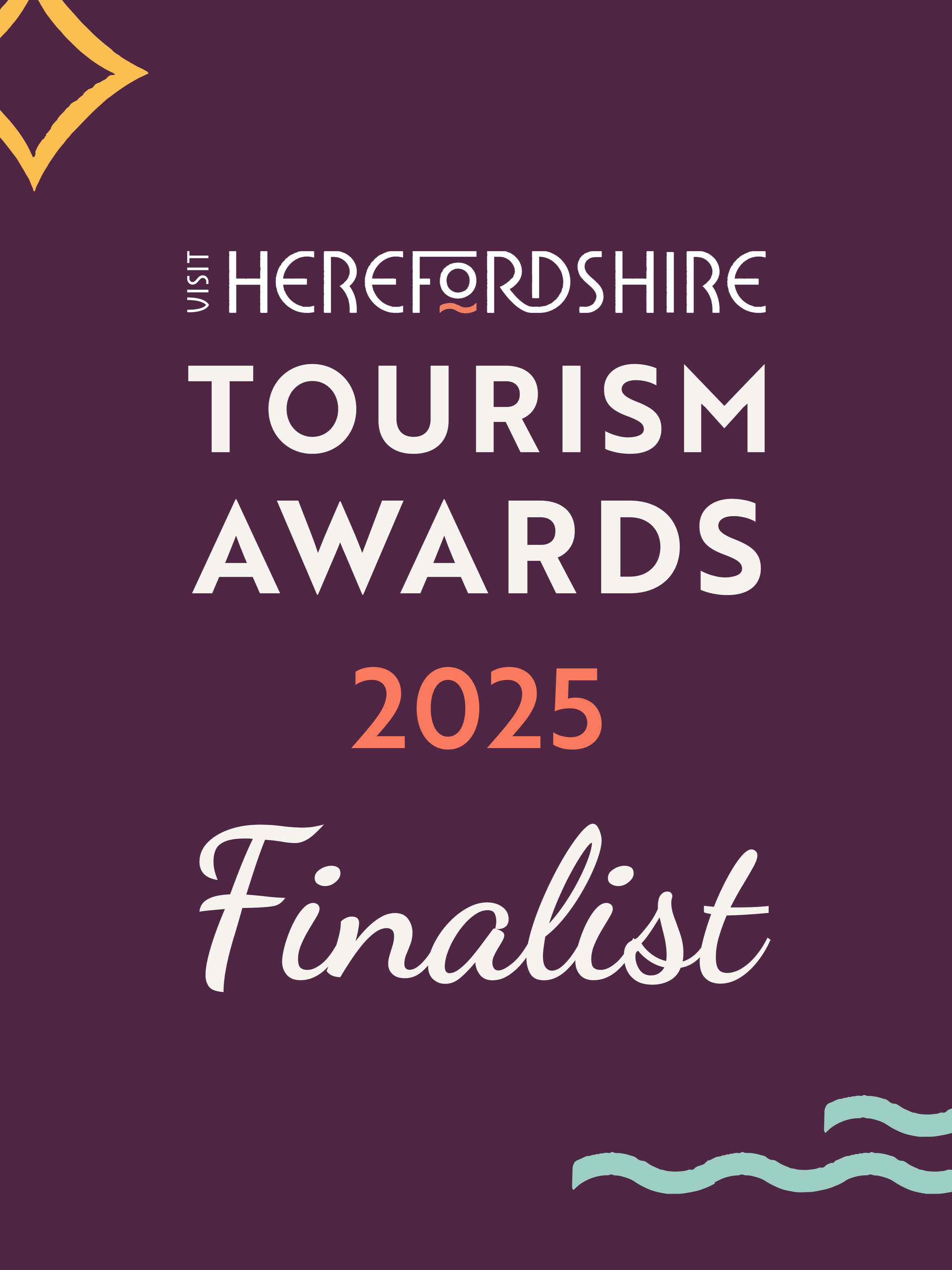 Visit Herefordshire Tourism Awards finalist 2025 logo