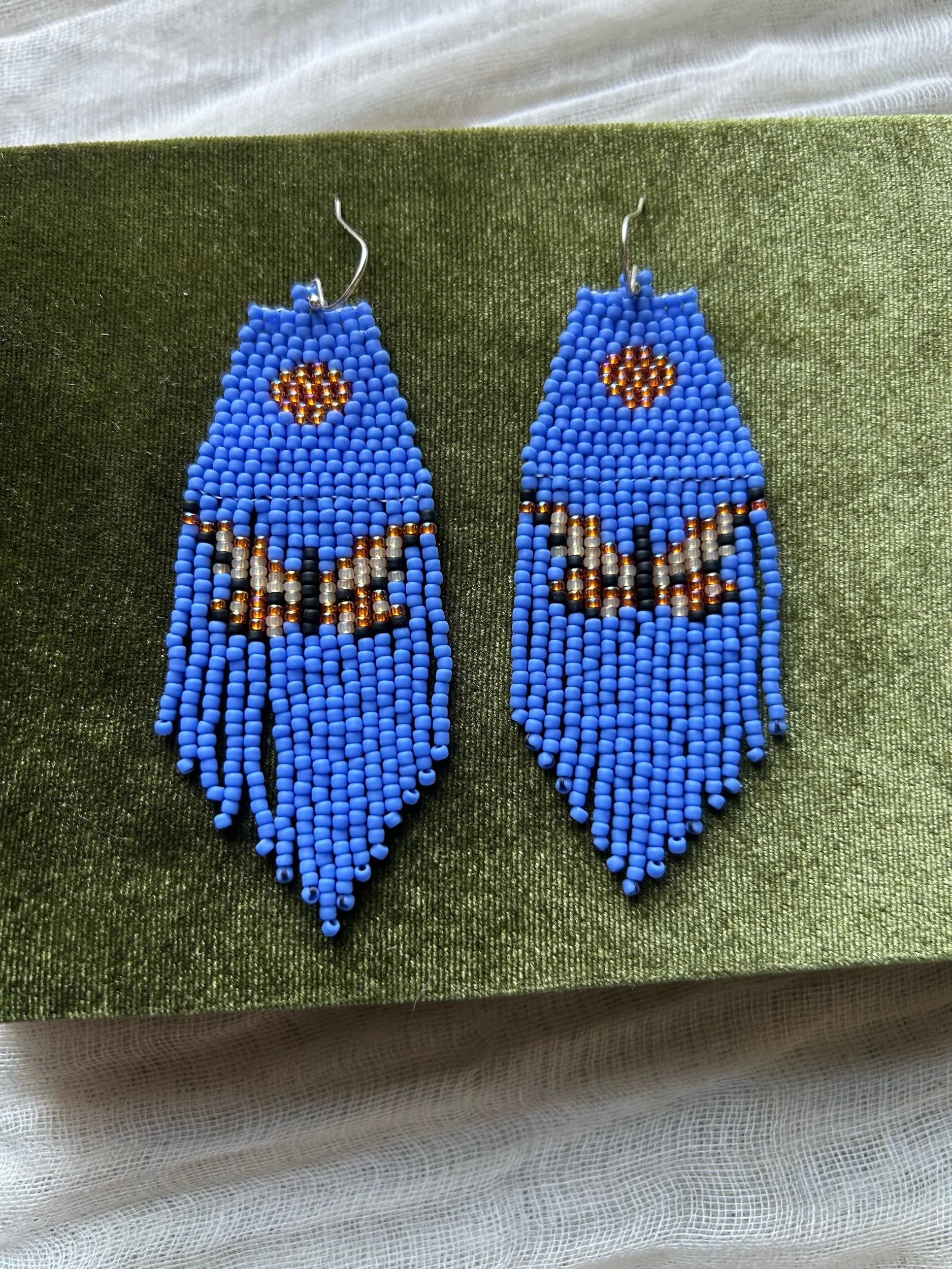 Monarch Beaded Earrings