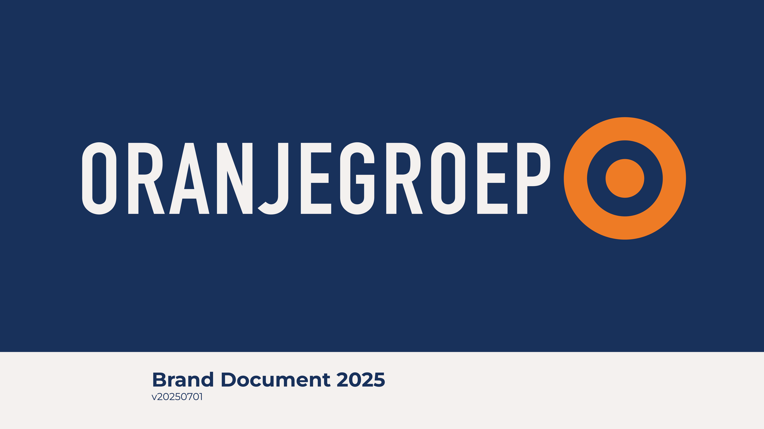 ORANJEGROEP Rebranding 2025