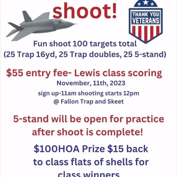Contact trae workman for more info. 775 354-8392. Rattlesnakeclays@gmail.com